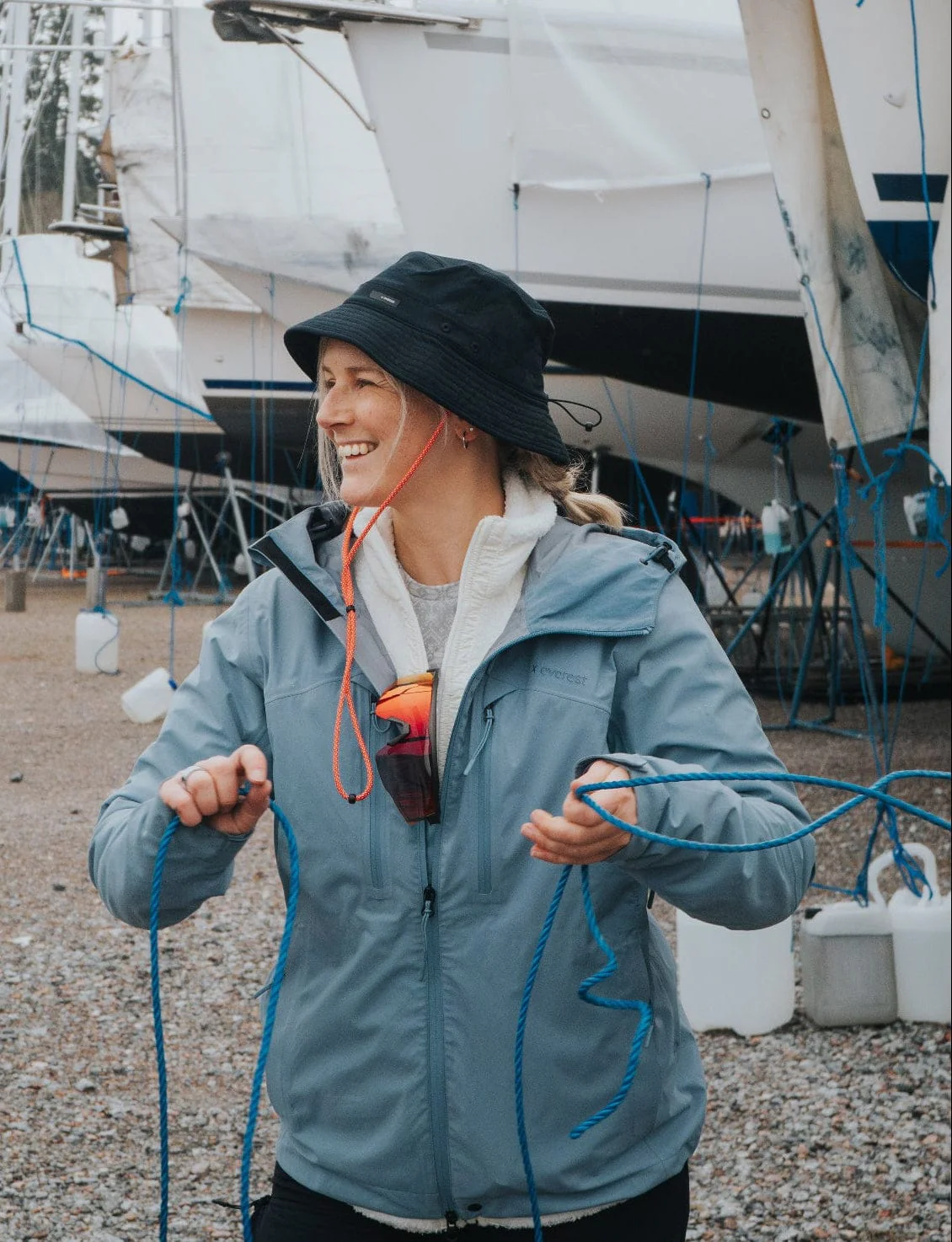VENTURE 3L SHELL JACKET  BLUE FOG - Image 3