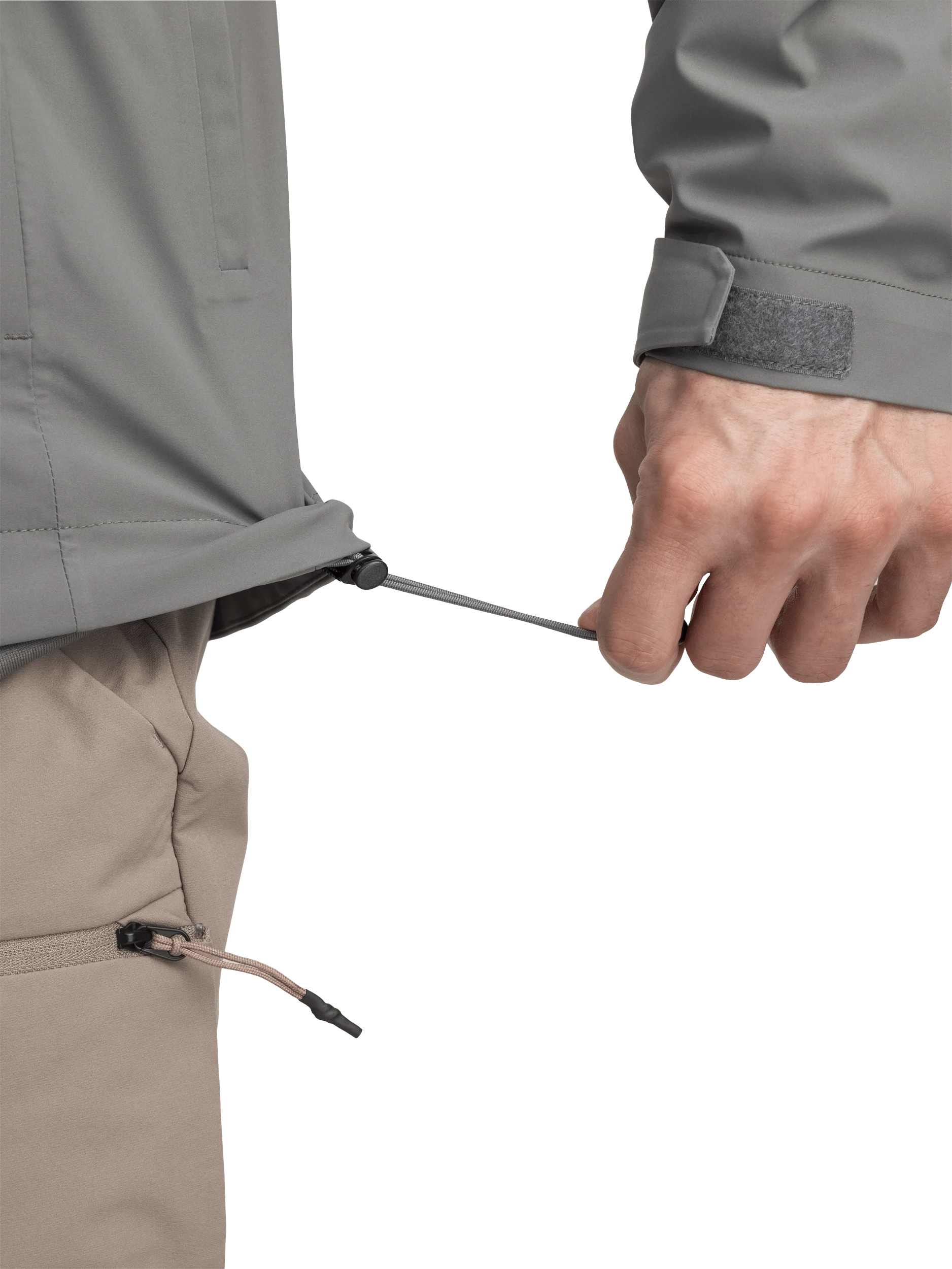 VENTURE 3 LAYER SHELL JACKET - KHAKI GREY - Image 7