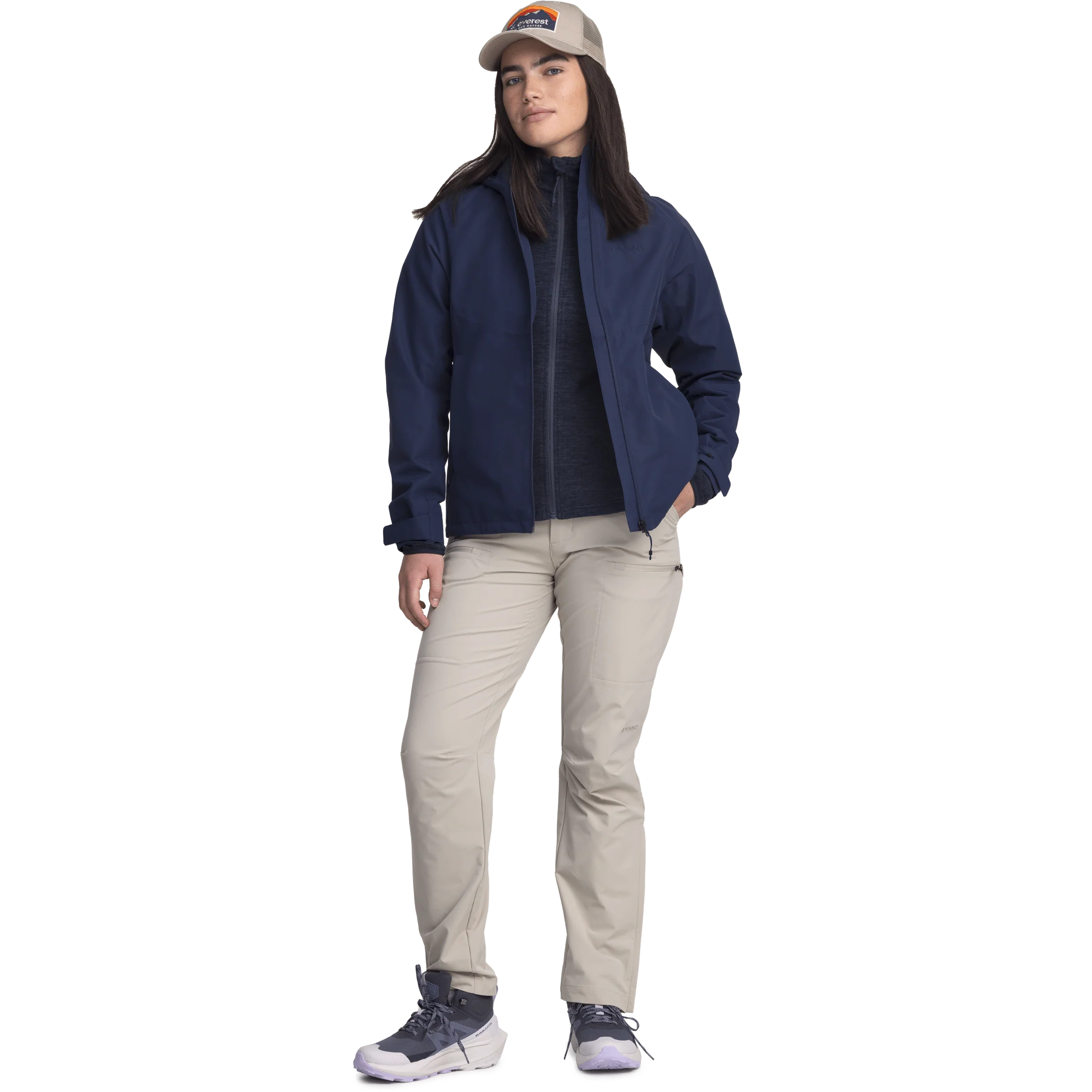 WOMENS ALLROUND JACKET NAVY - Image 3