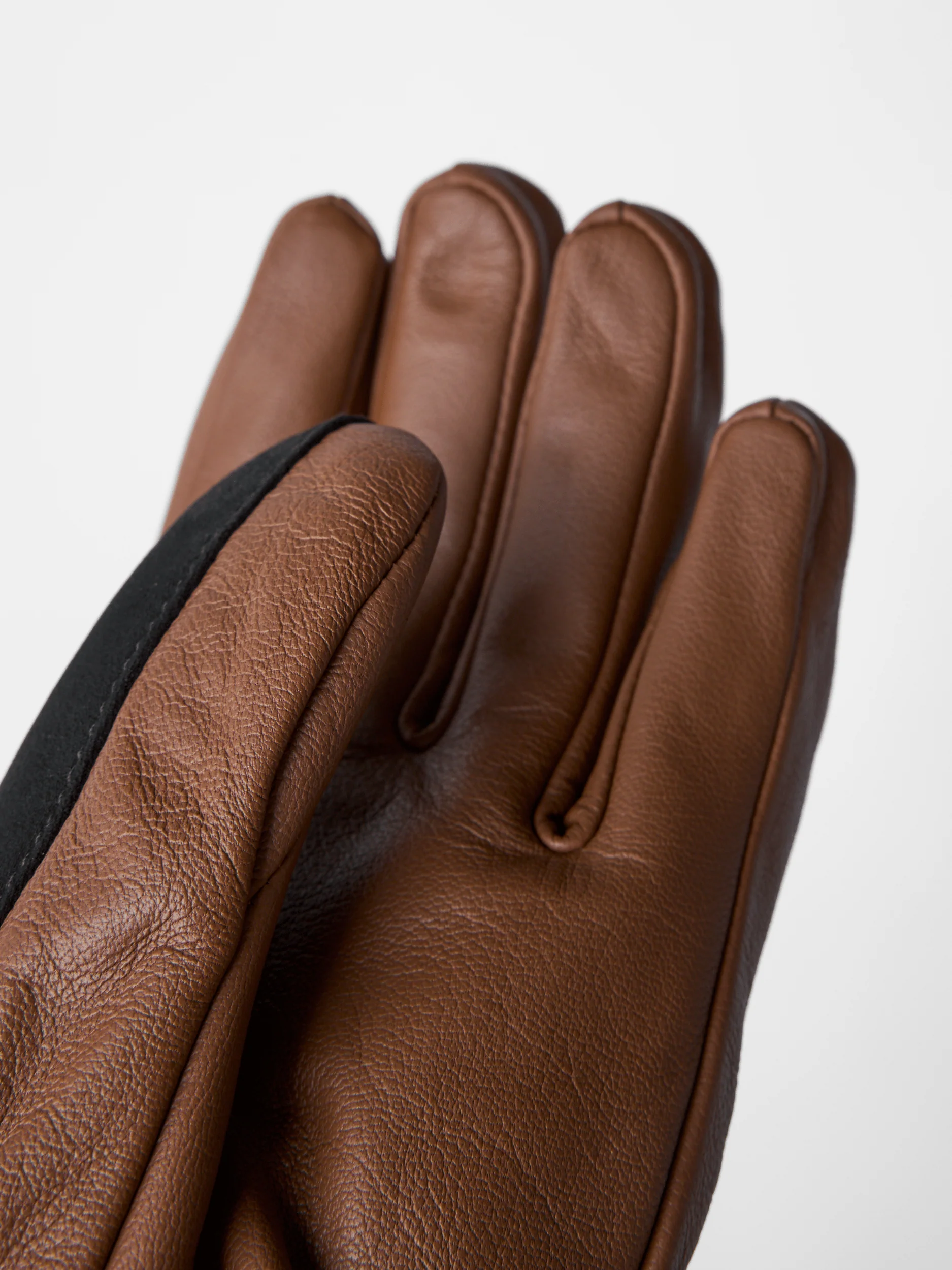 ALPINE LEATHER GLOVE BROWN - Image 3