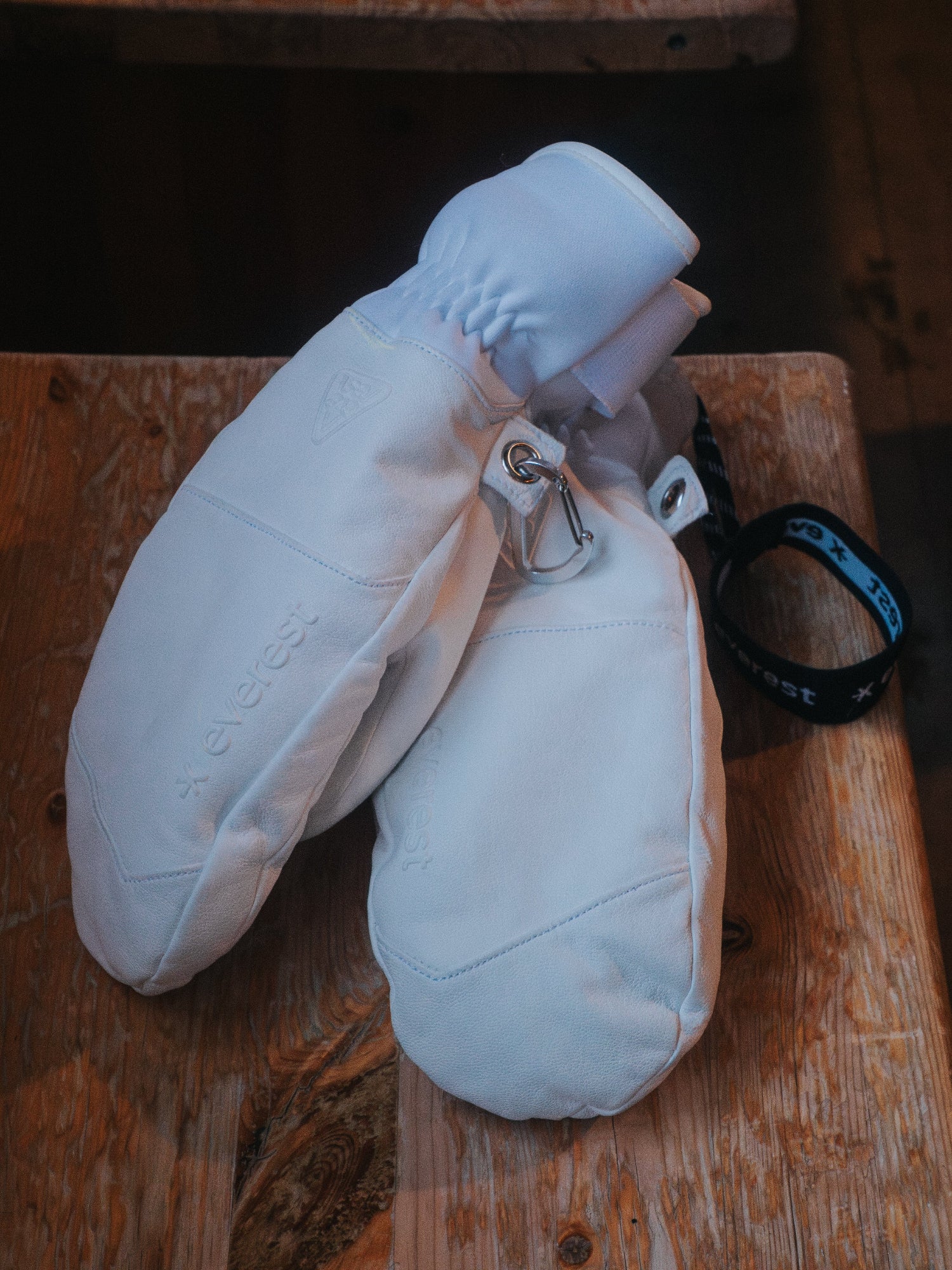 ALPINE LEATHER MITTEN WHITE - Image 5