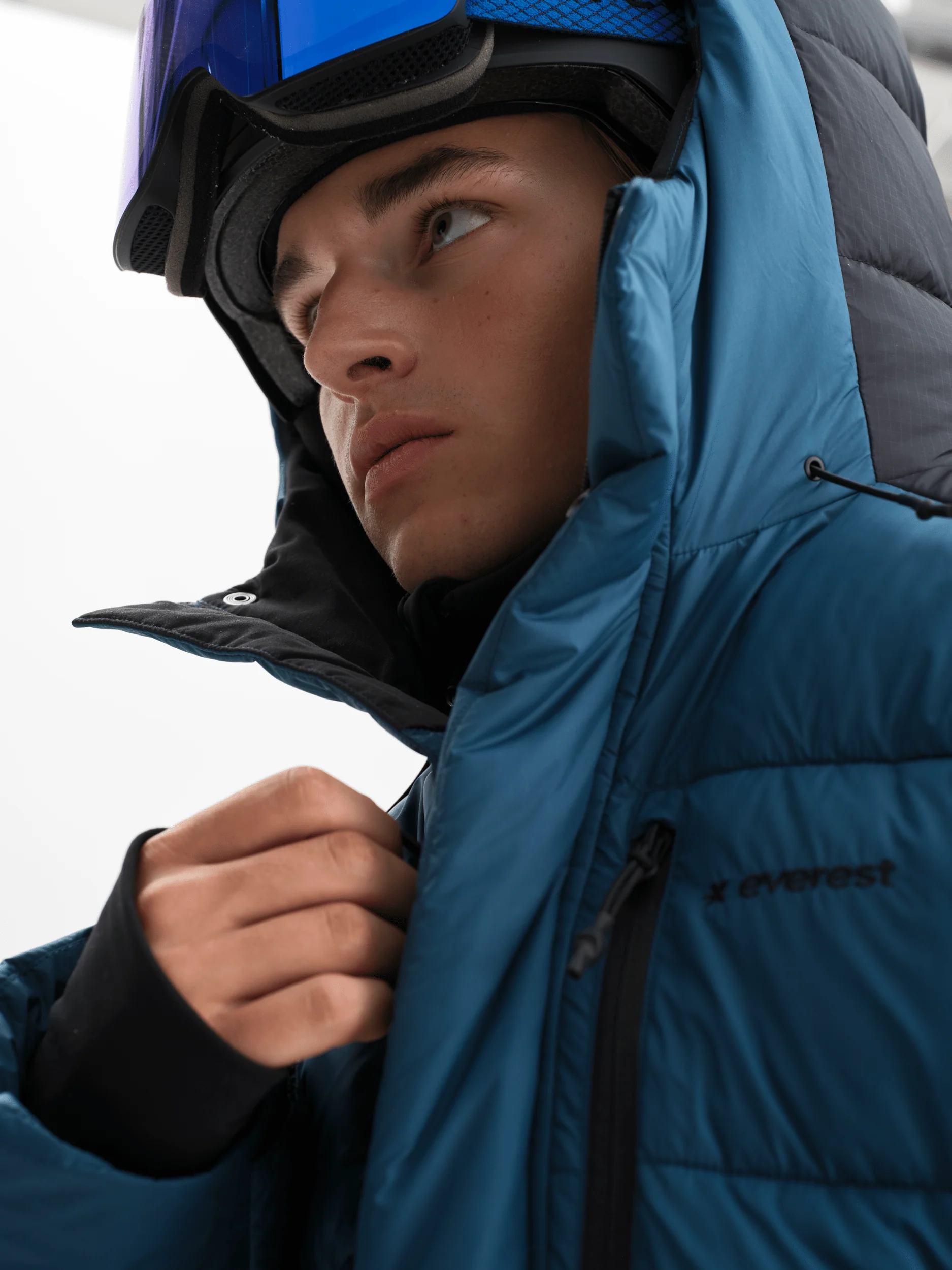 ALPINE PUFF JACKET ICE CAVE BLUE - Image 4