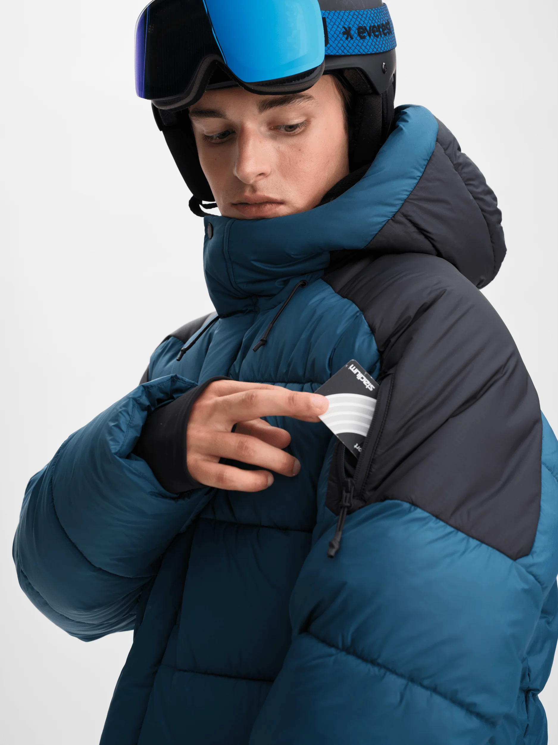 ALPINE PUFF JACKET ICE CAVE BLUE - Image 5