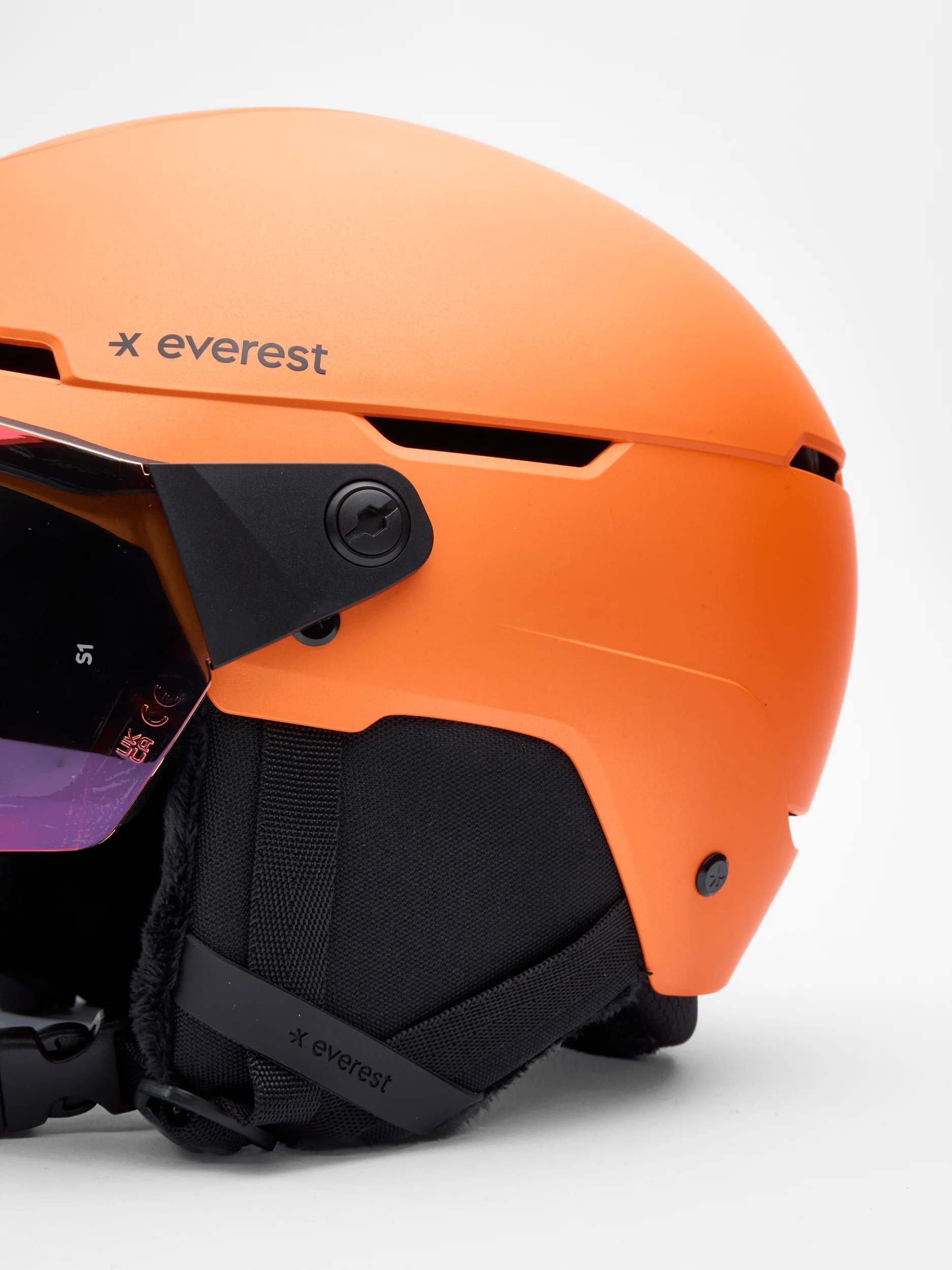 ALPINE VISOR MIPS HELMET ORANGE - JUNIOR - Image 4