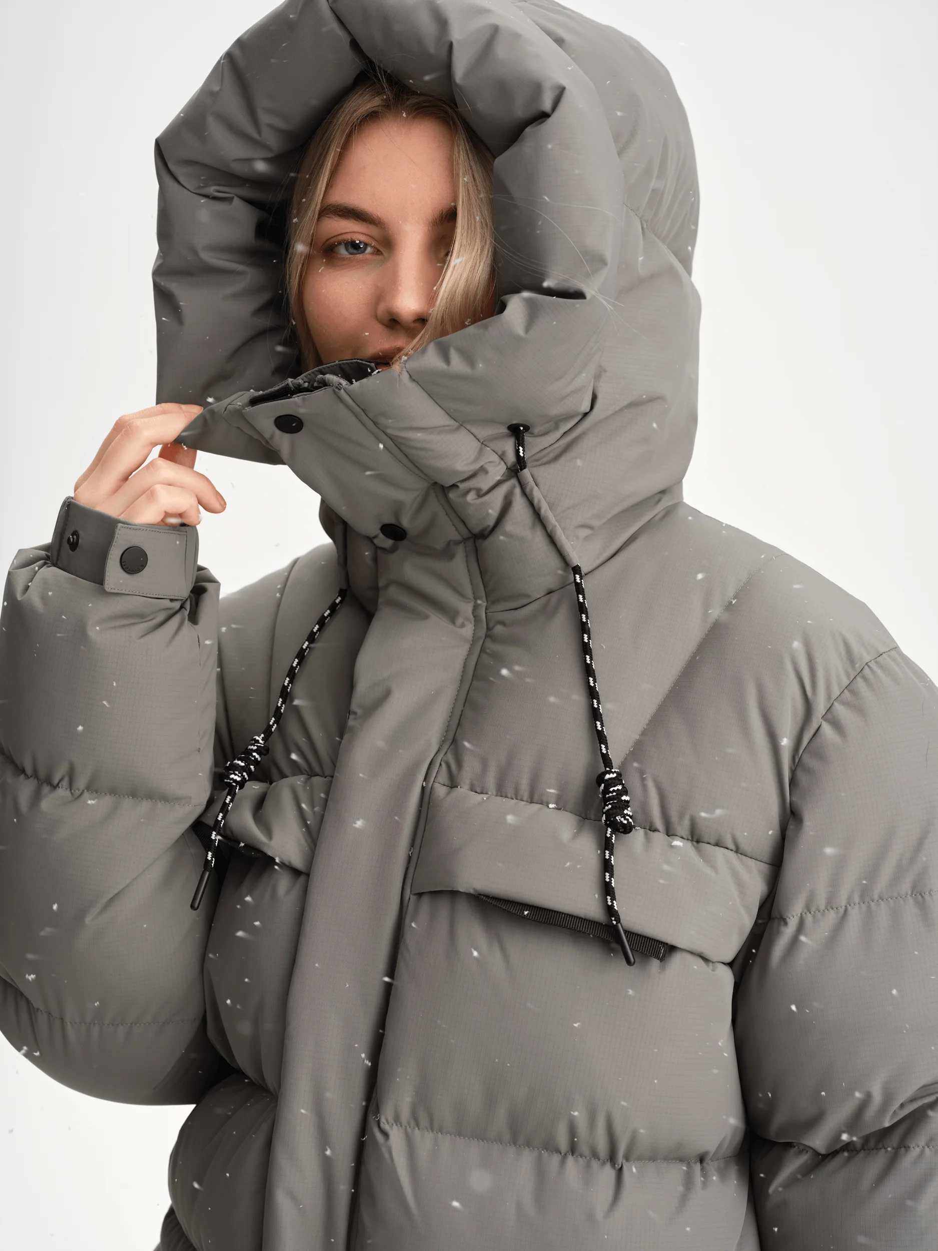 ARCTIC LONG PARKA KHAKI GREY - Image 4