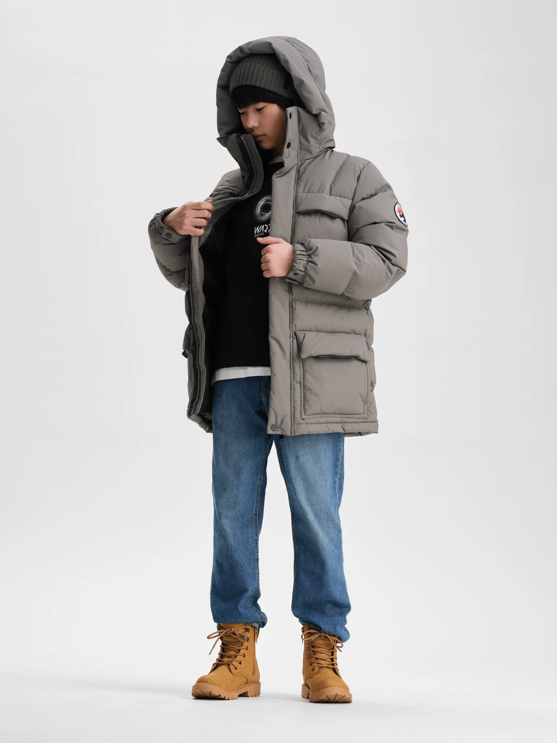 ARCTIC PARKA KHAKI GREY JUNIOR - Image 2