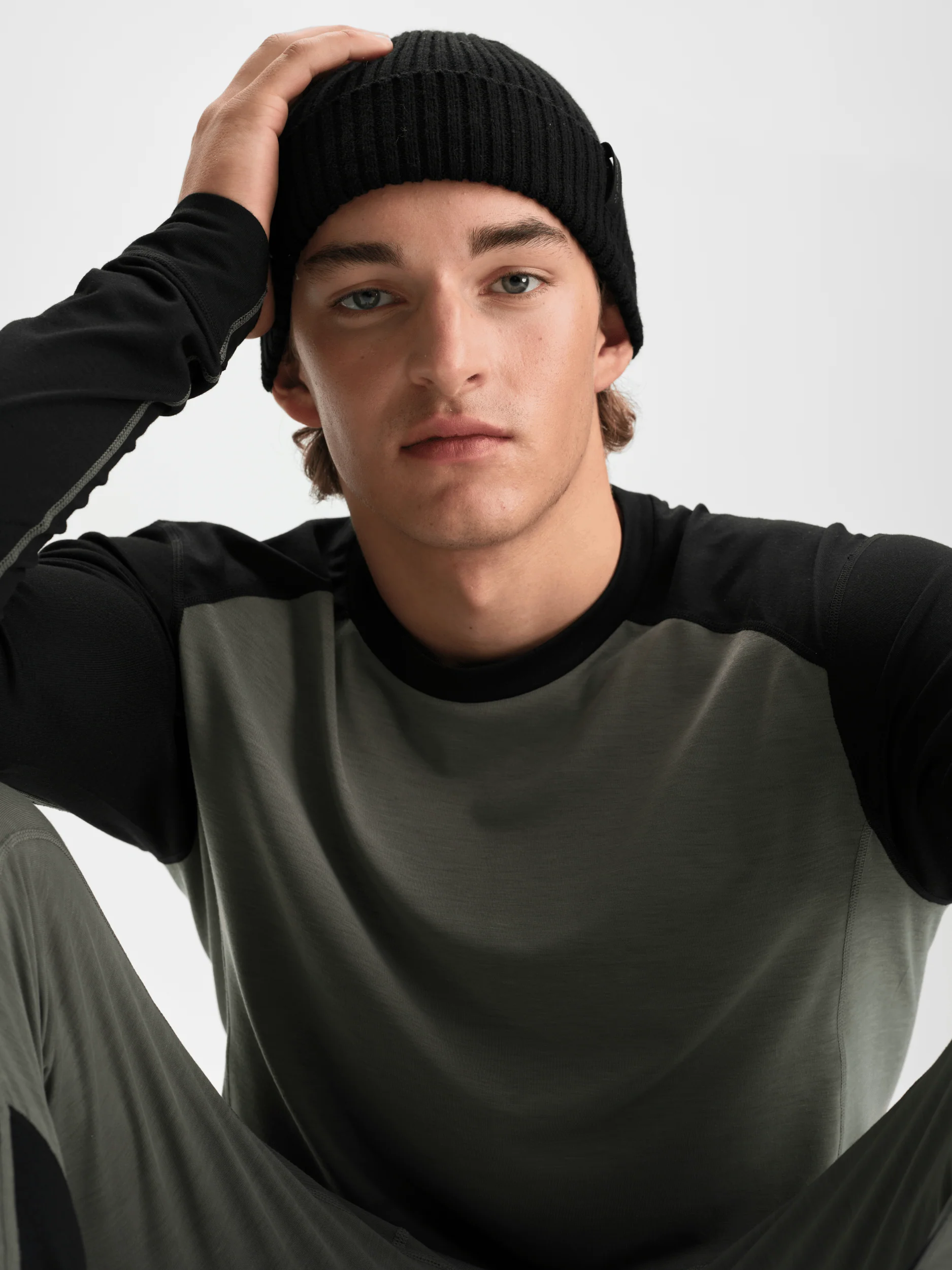 BASE LAYER SHIRT KHAKI GREY - Image 4