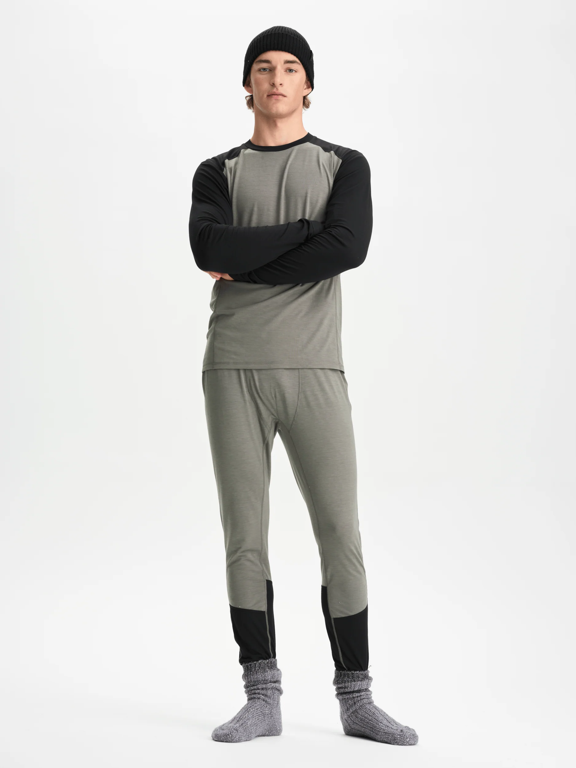 BASE LAYER SHIRT KHAKI GREY - Image 5