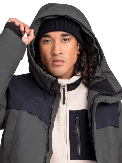 CLASSIC PARKA DARK GREEN/BLACK MEN - Image 4