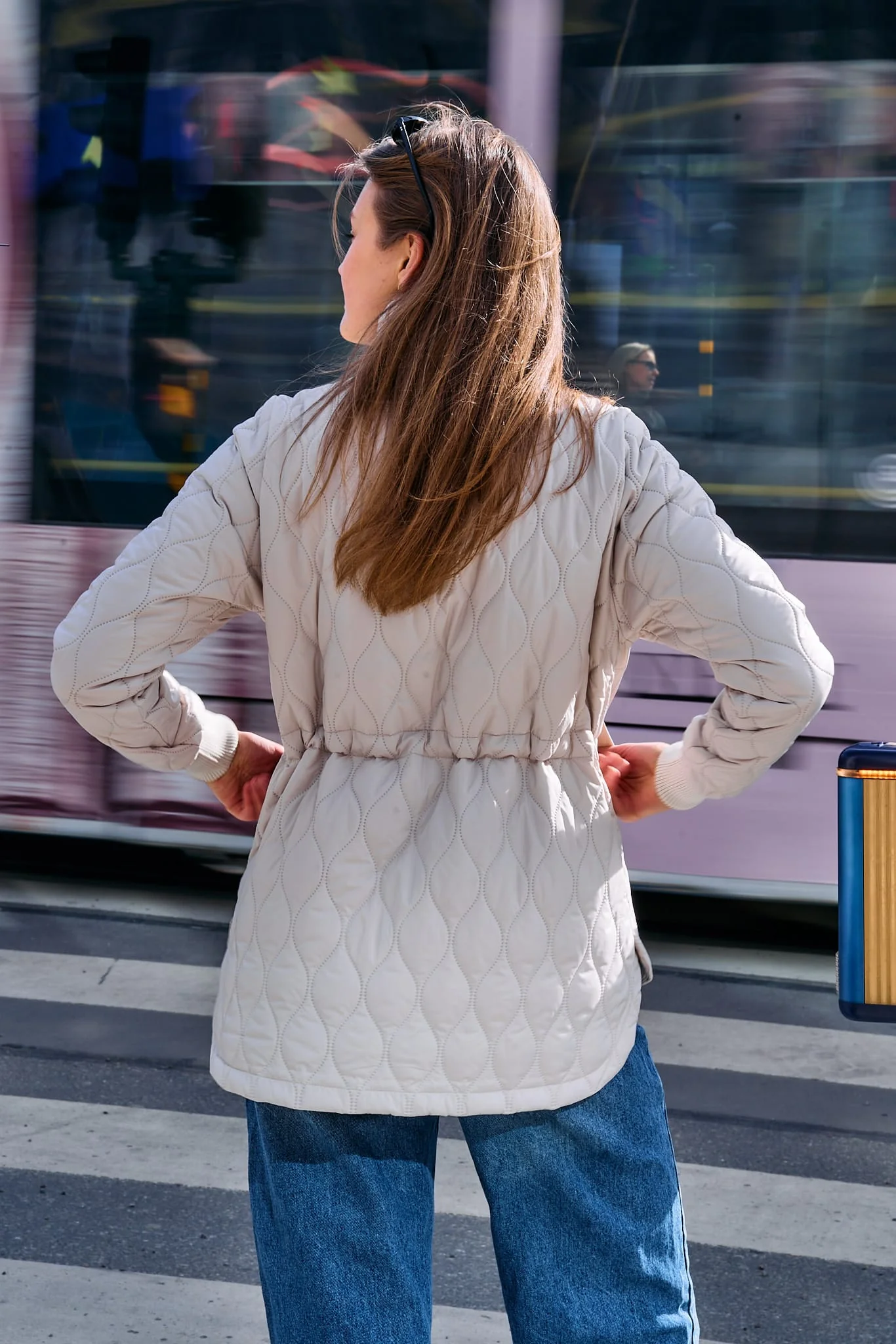 EMORY QUILT JACKET IVORY BEIGE WOMEN - Image 4