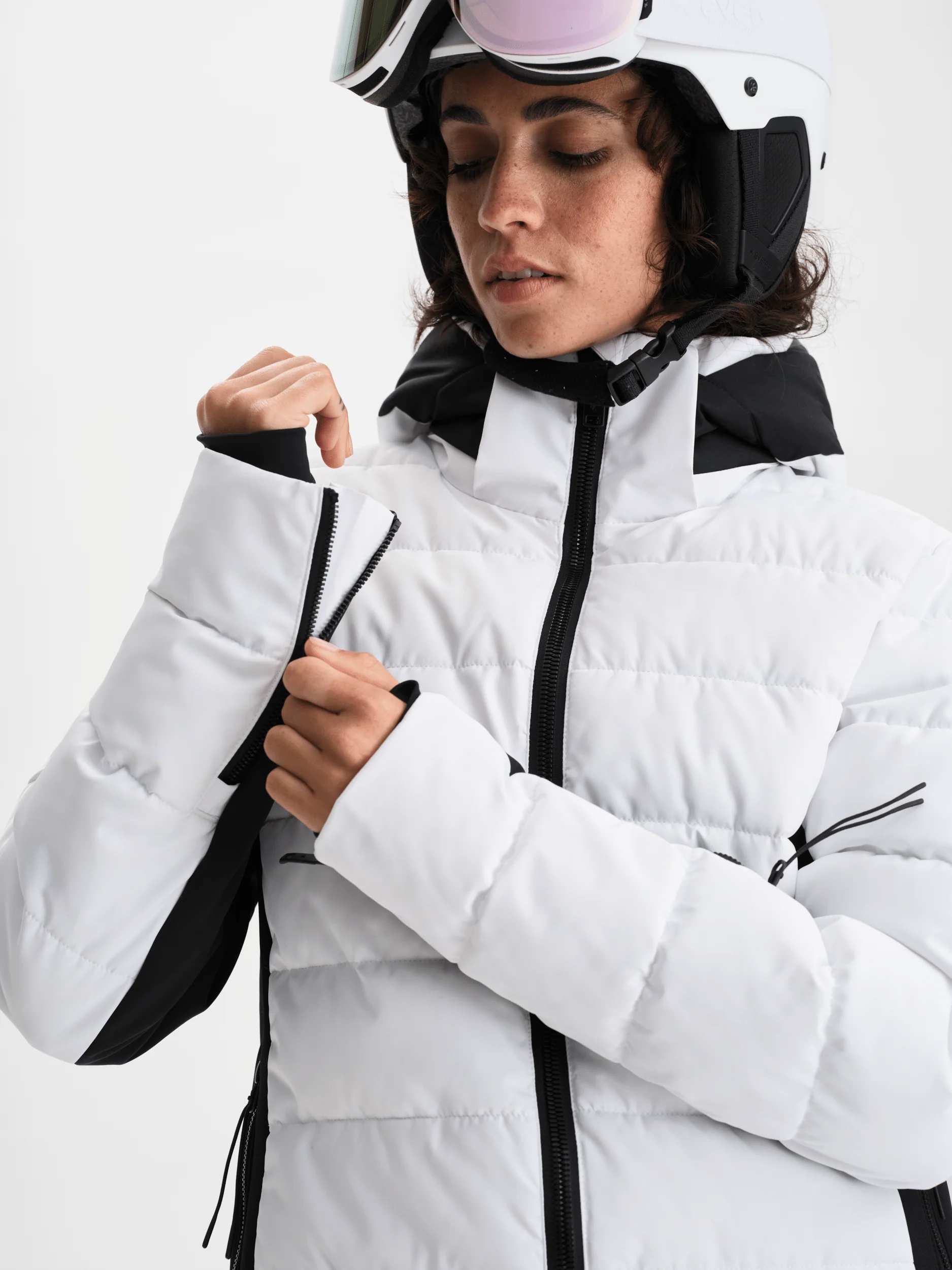 FASHION JACKET WHITE/BLACK - Image 5