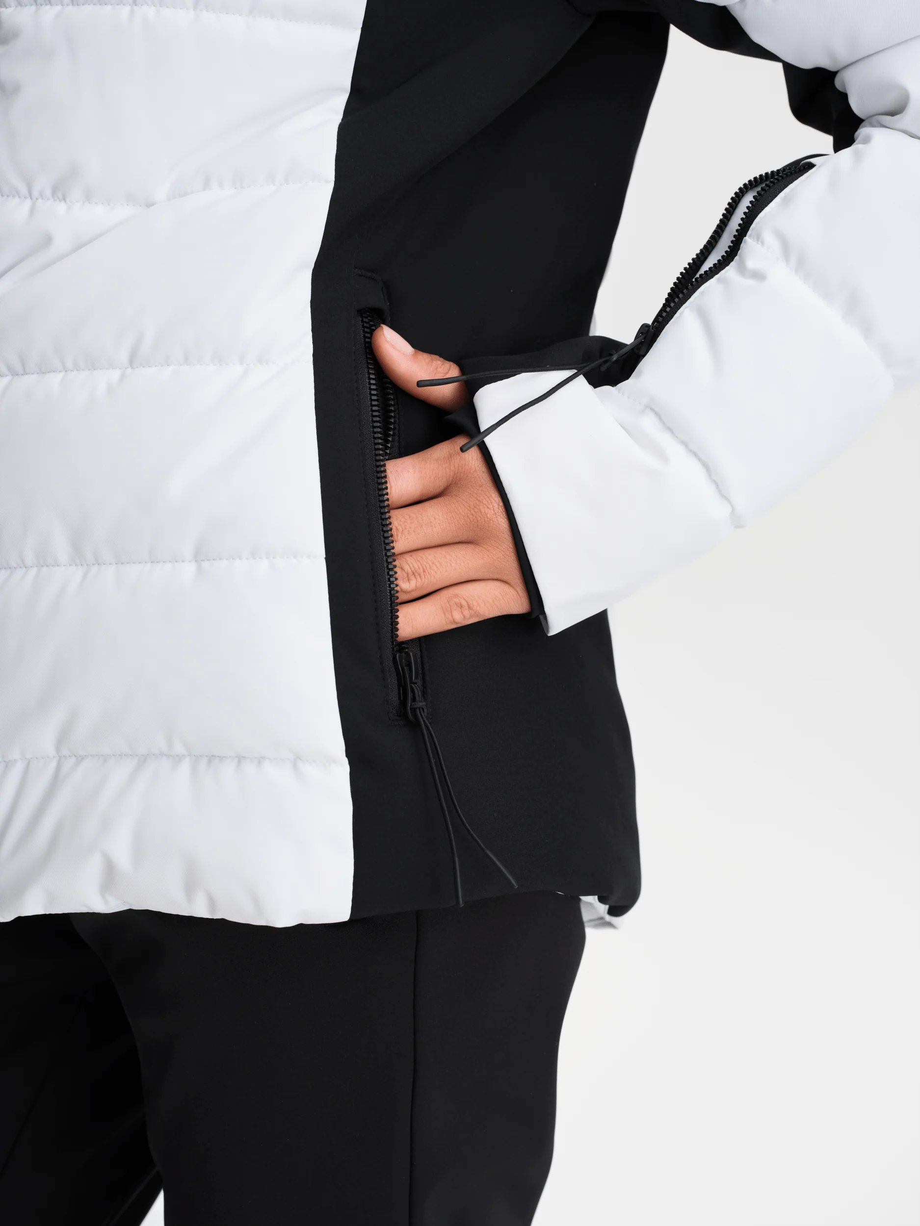 FASHION JACKET WHITE/BLACK - Image 9