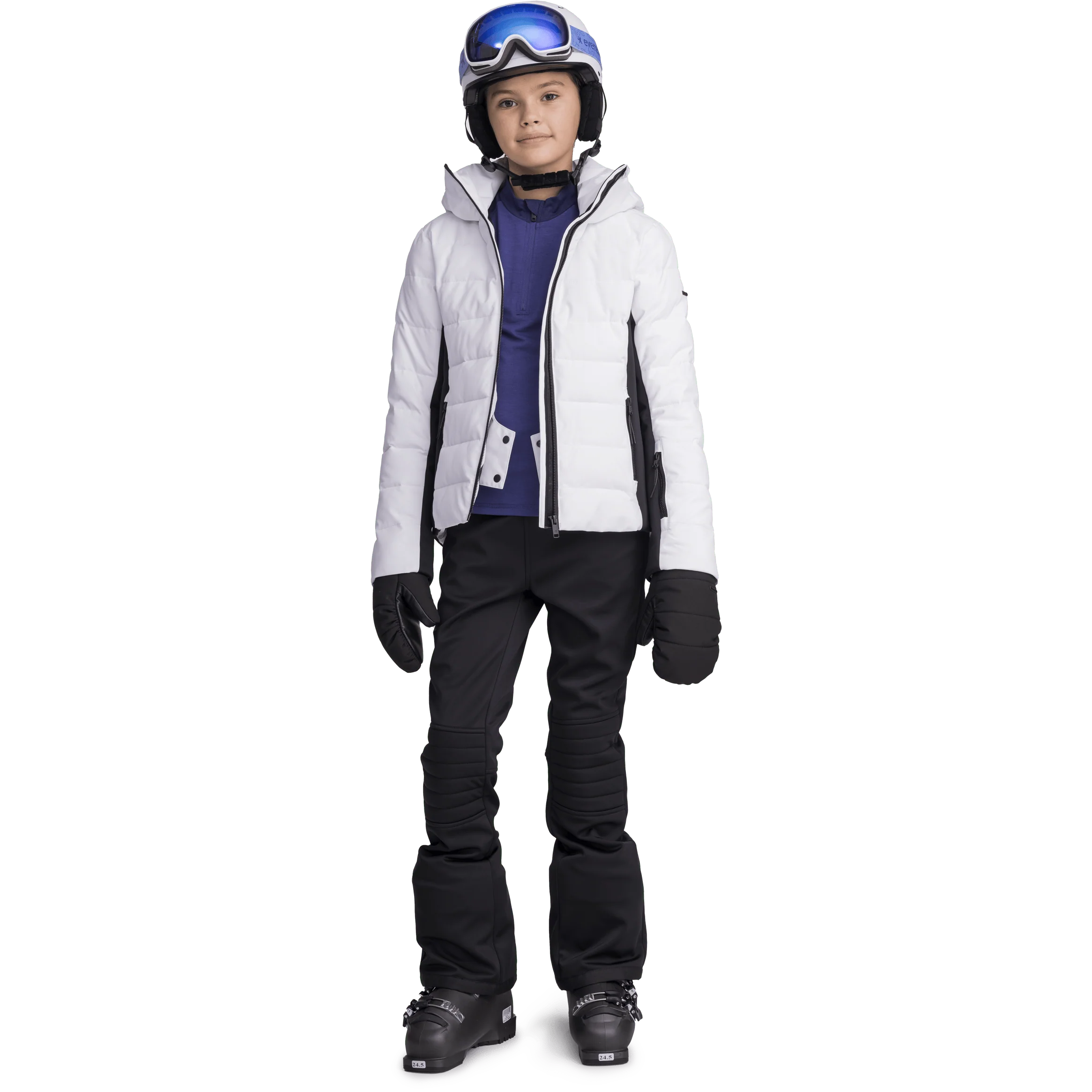 SKI FASHION JACKET WHITE/BLACK JUNIOR - Image 5