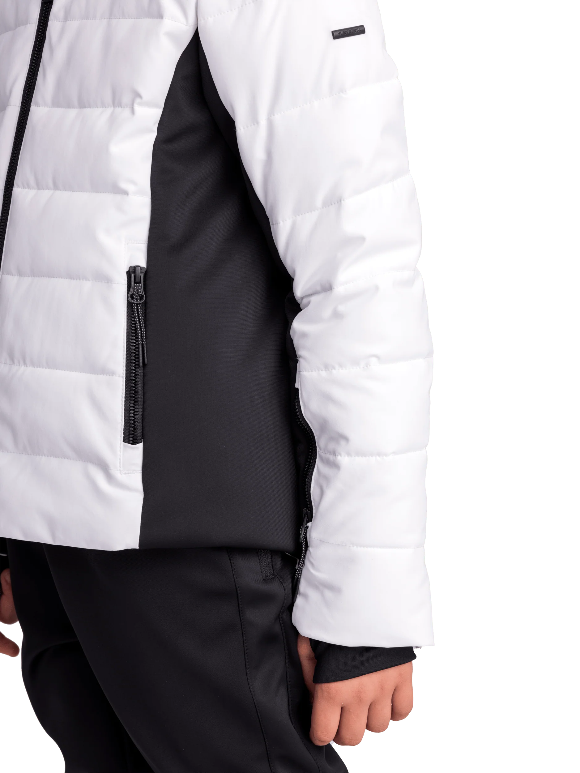 SKI FASHION JACKET WHITE/BLACK JUNIOR - Image 7