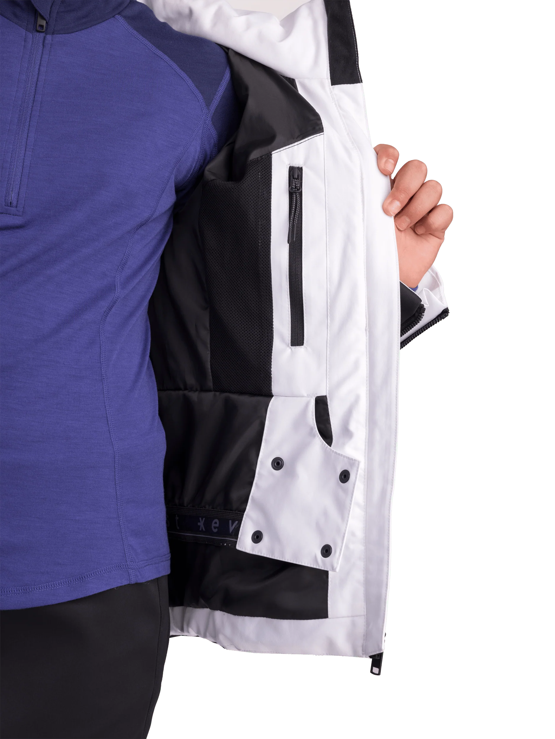 SKI FASHION JACKET WHITE/BLACK JUNIOR - Image 8