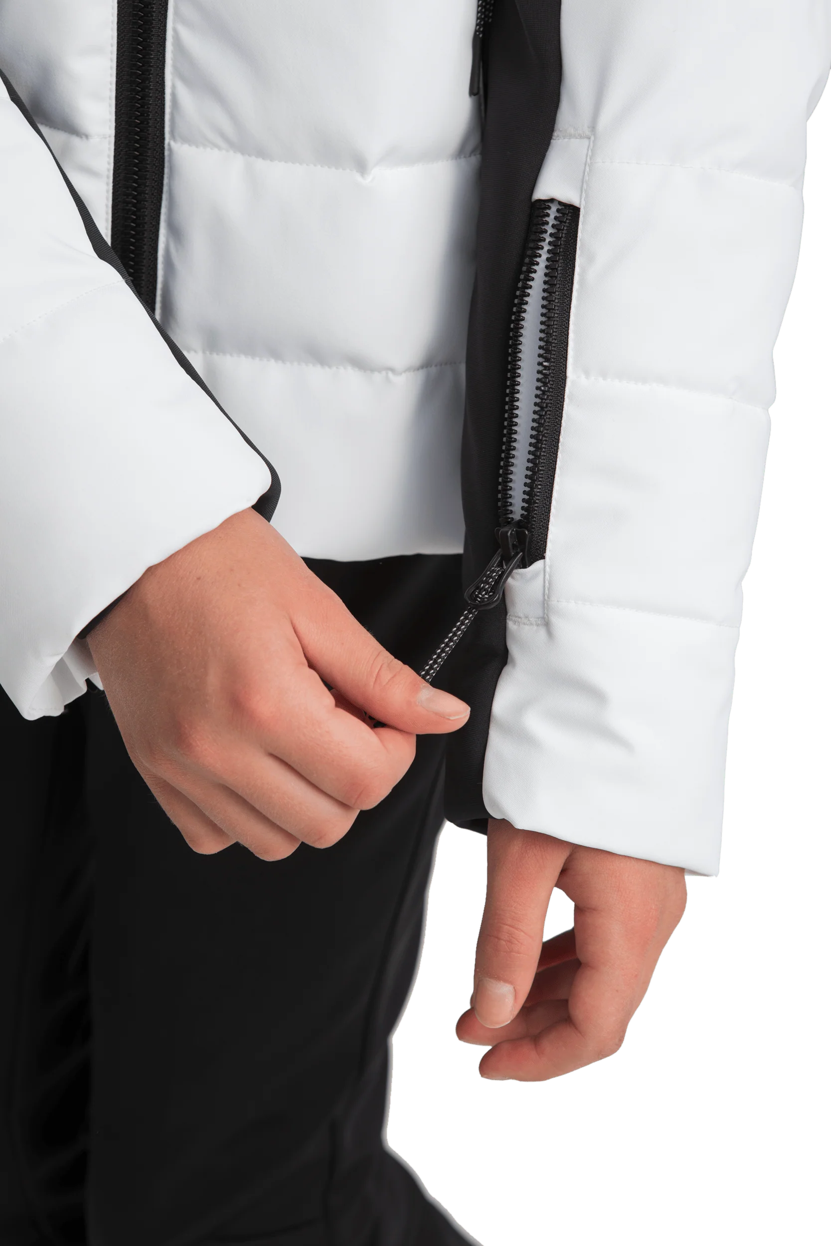 SKI FASHION JACKET WHITE/BLACK JUNIOR - Image 9