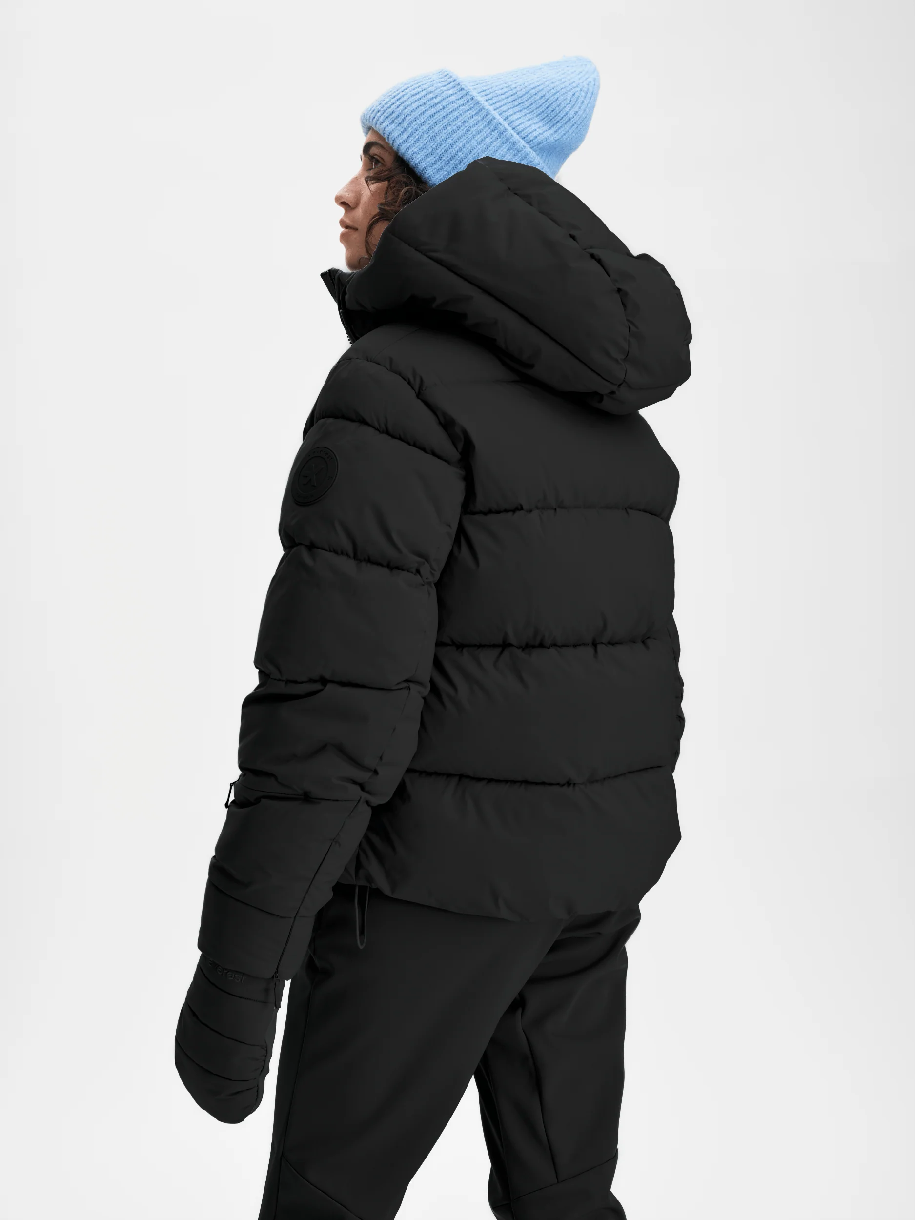 FEMME PUFF JACKET BLACK - Image 3