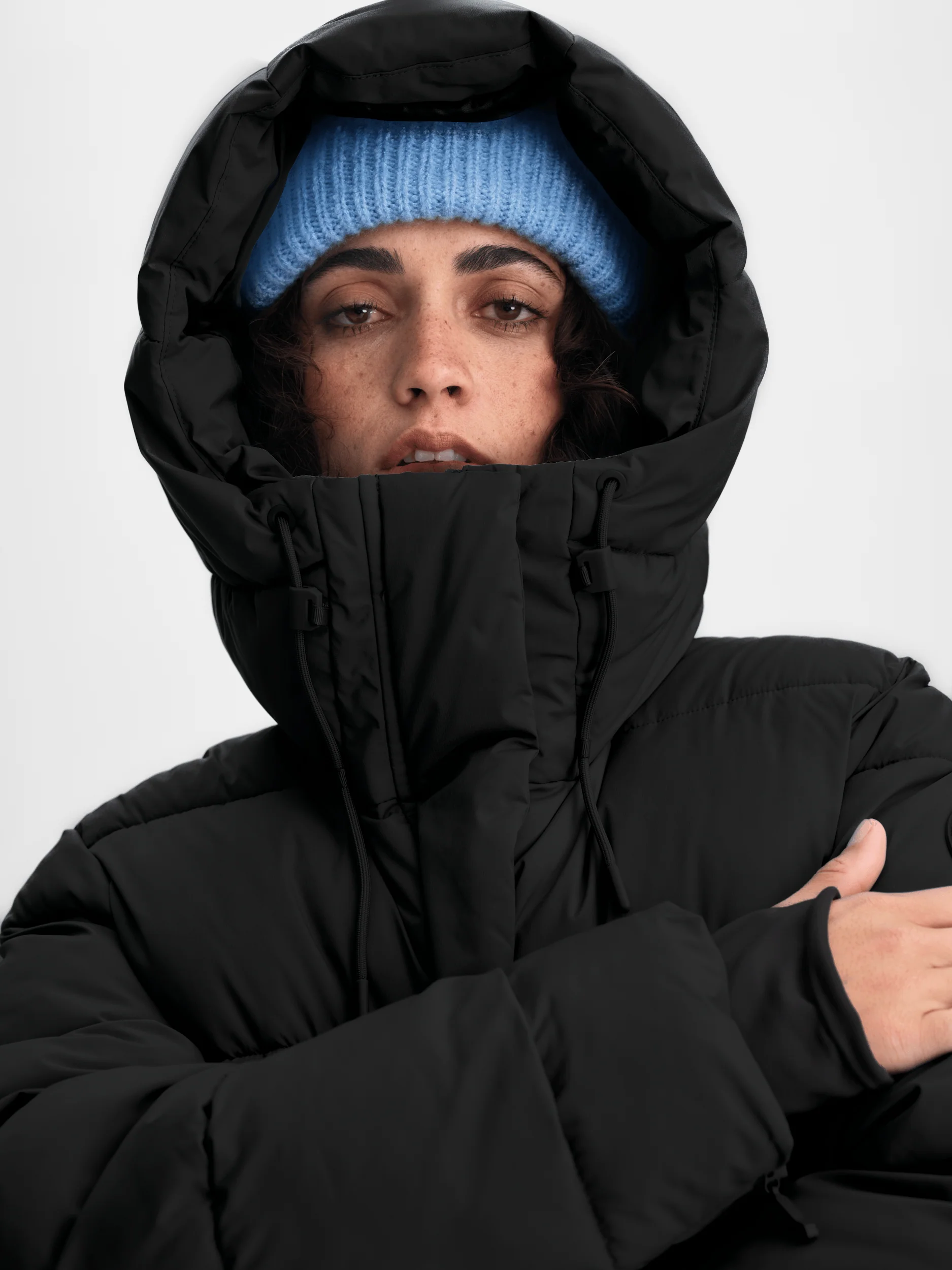 FEMME PUFF JACKET BLACK - Image 4