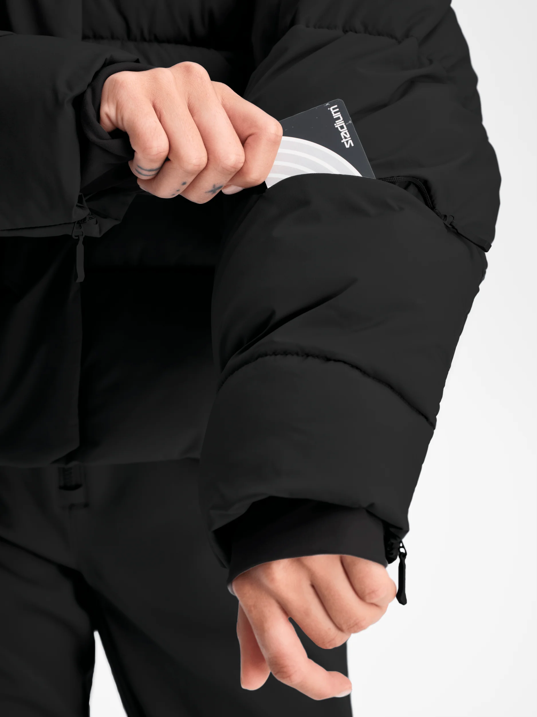 FEMME PUFF JACKET BLACK - Image 5