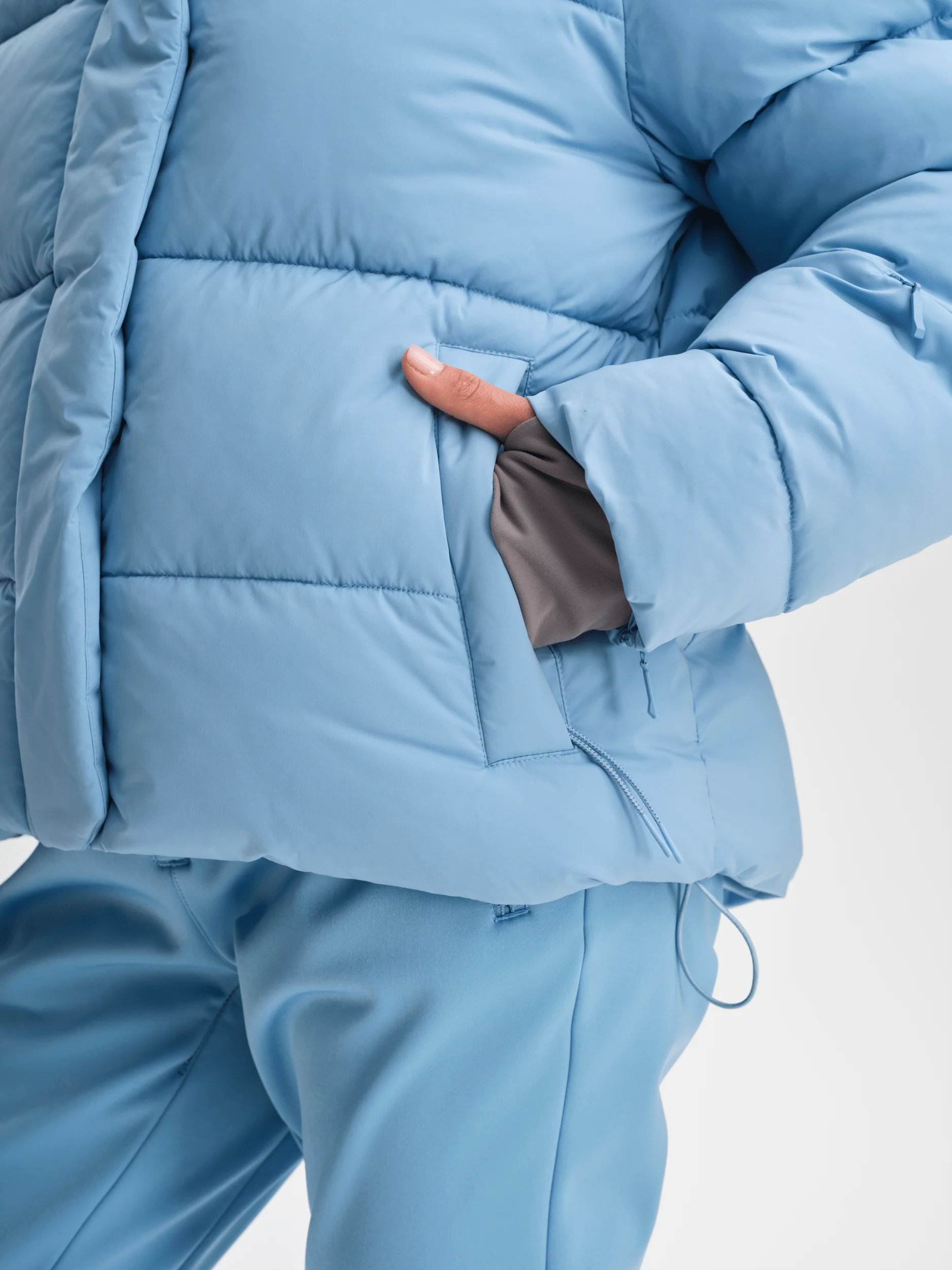FEMME PUFF JACKET DUSK BLUE - Image 7