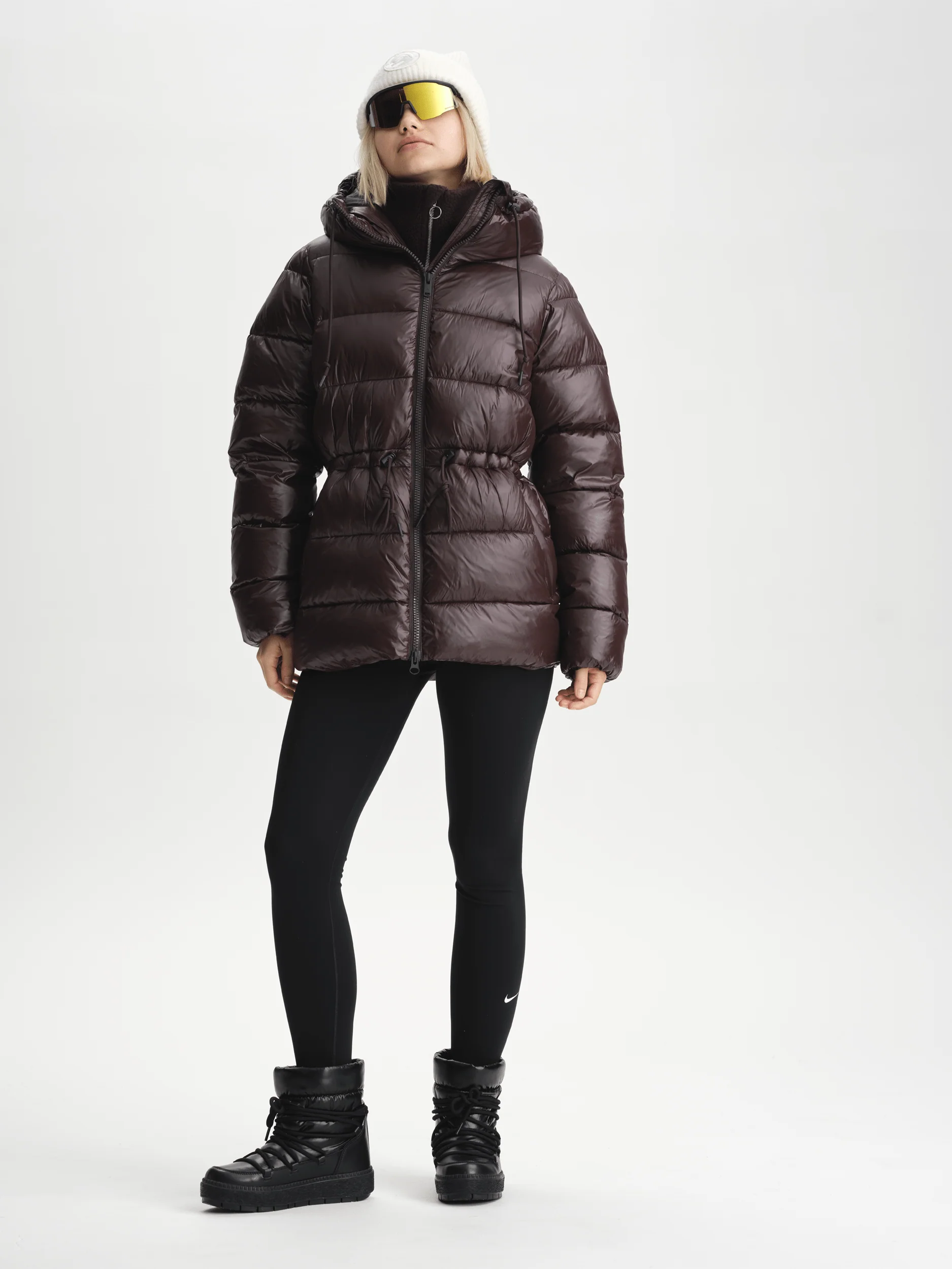 GAMILA MID JACKET SHINY BROWN - Image 2