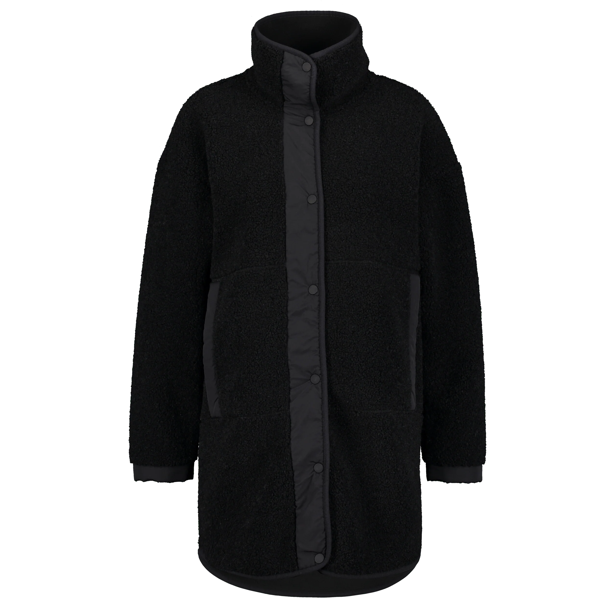HAYDEN PILE COAT OFF BLACK - Image 6