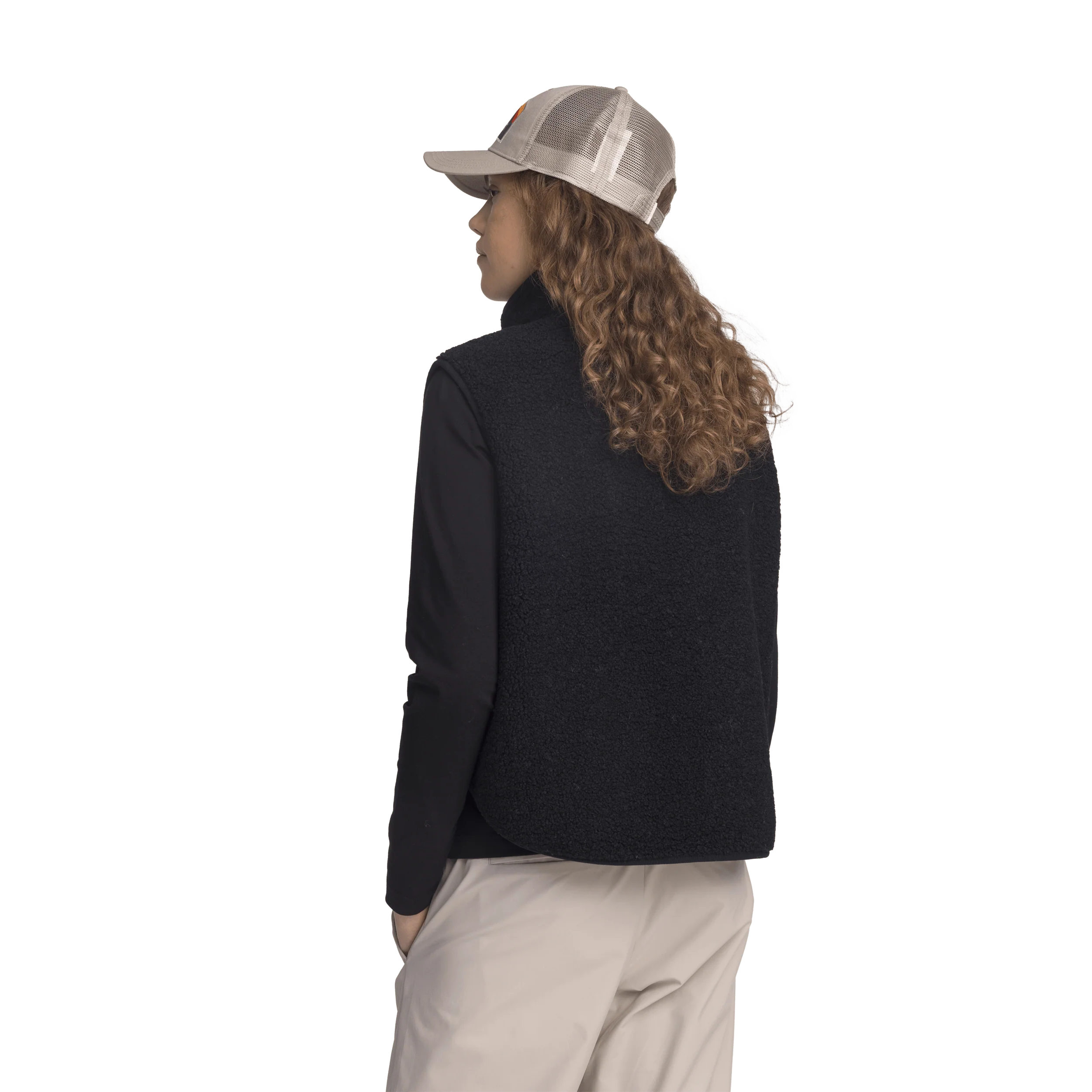 HAYDEN PILE VEST BLACK WOMENS - Image 3