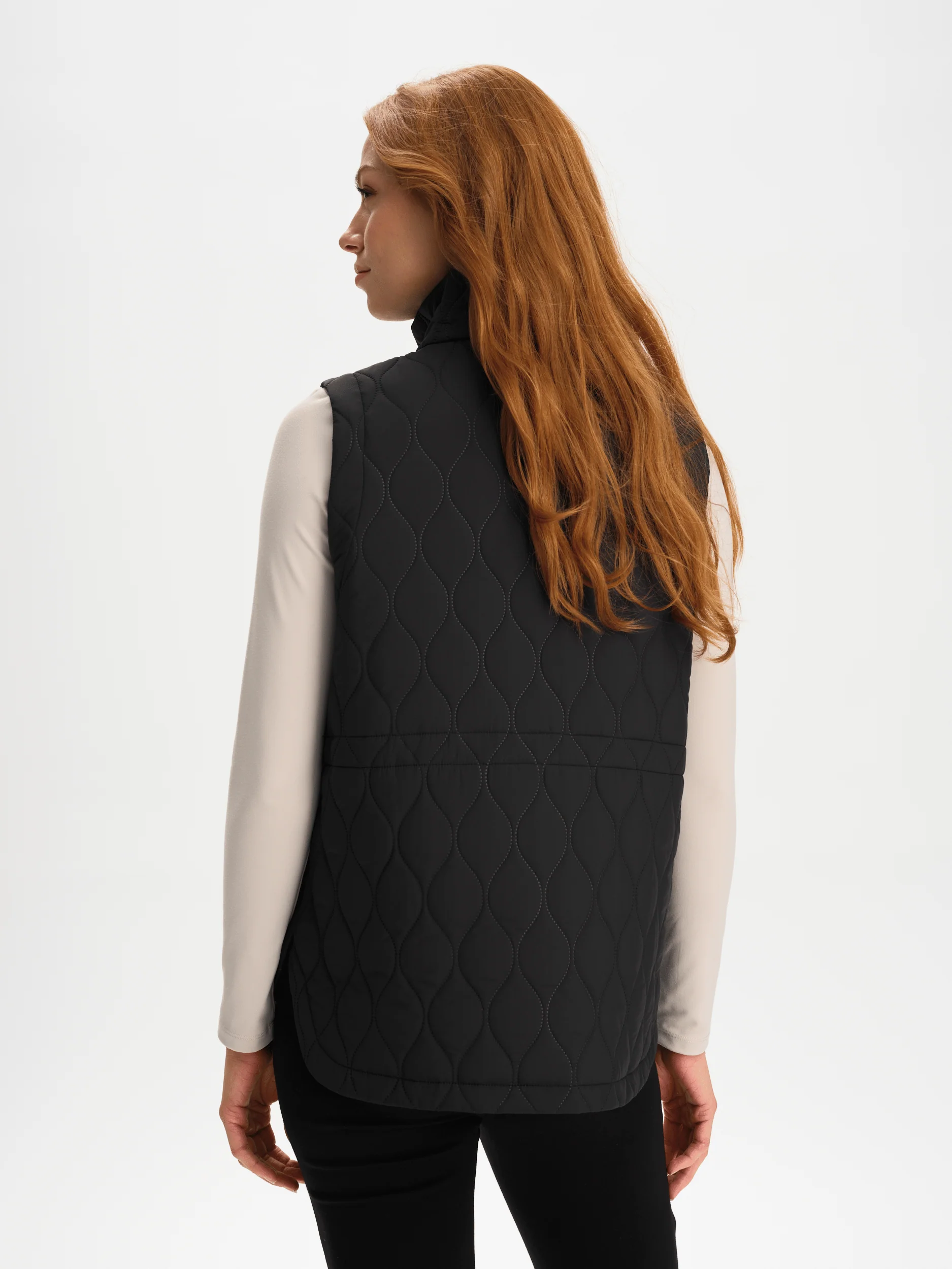 EMORY QUILT VEST - BLACK - Image 6