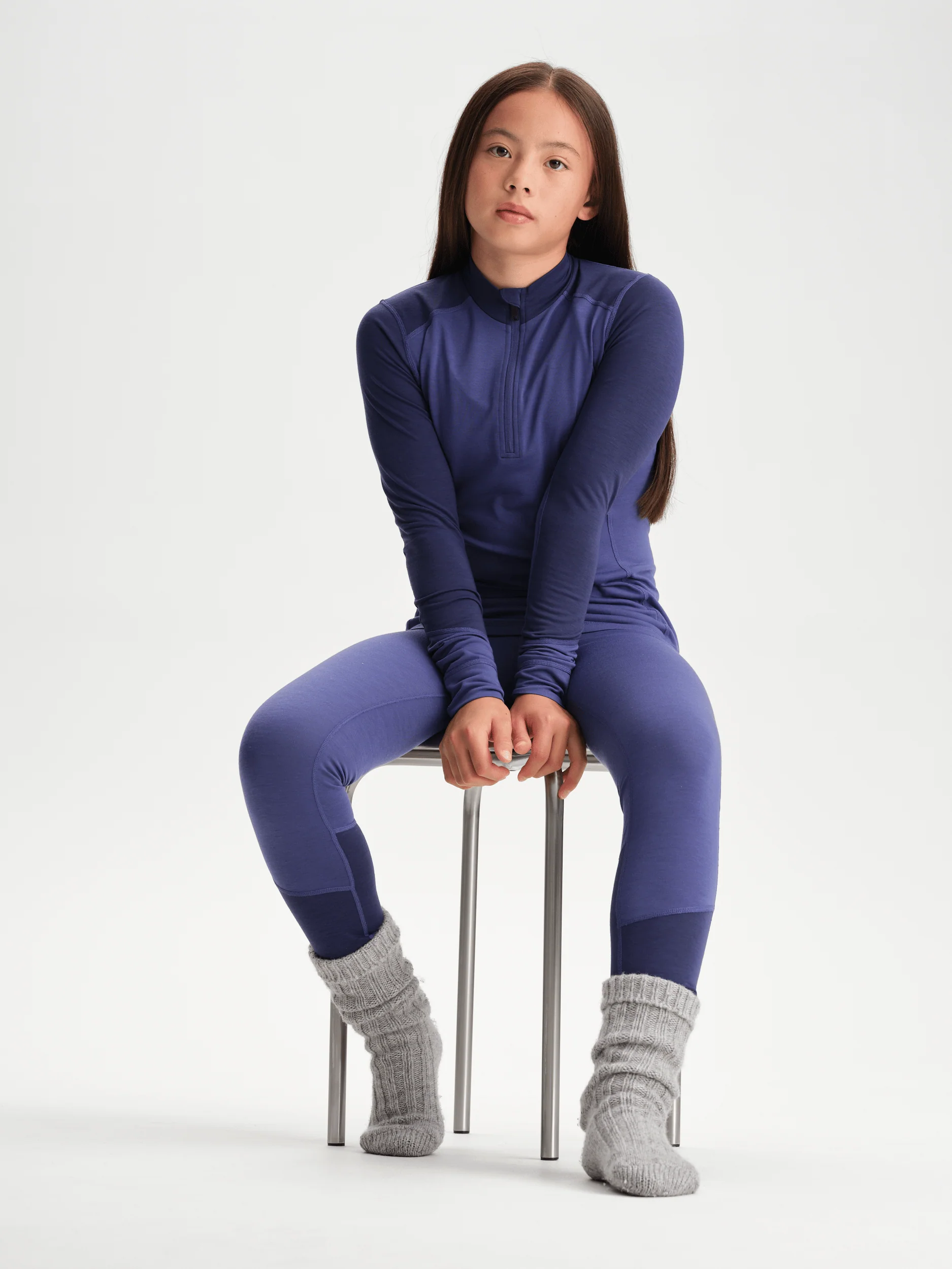 HIGH BASE LAYER SHIRT BLUE/PURPLE JUNIOR - Image 3