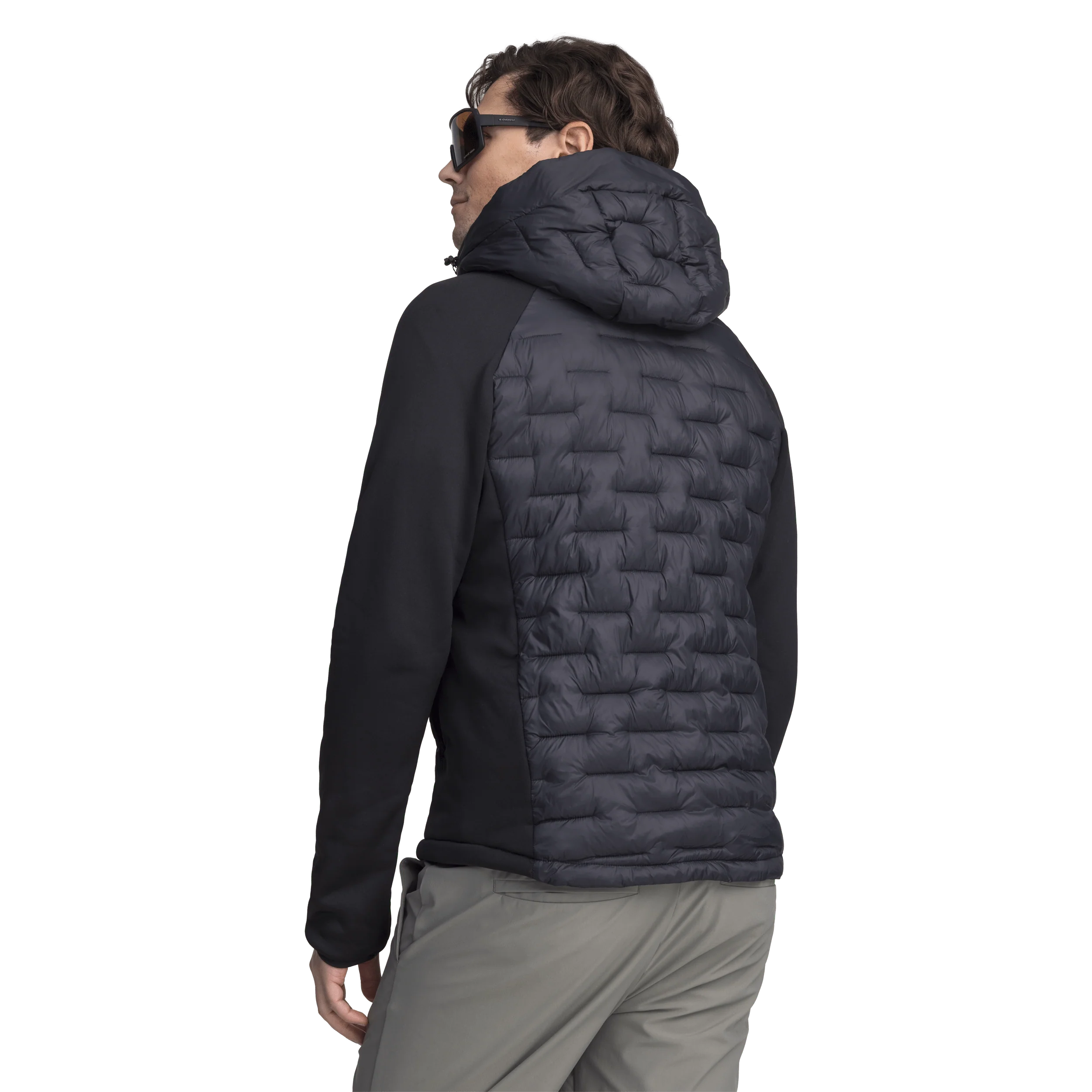 HYBRID HOOD JACKET BLACK - Image 3