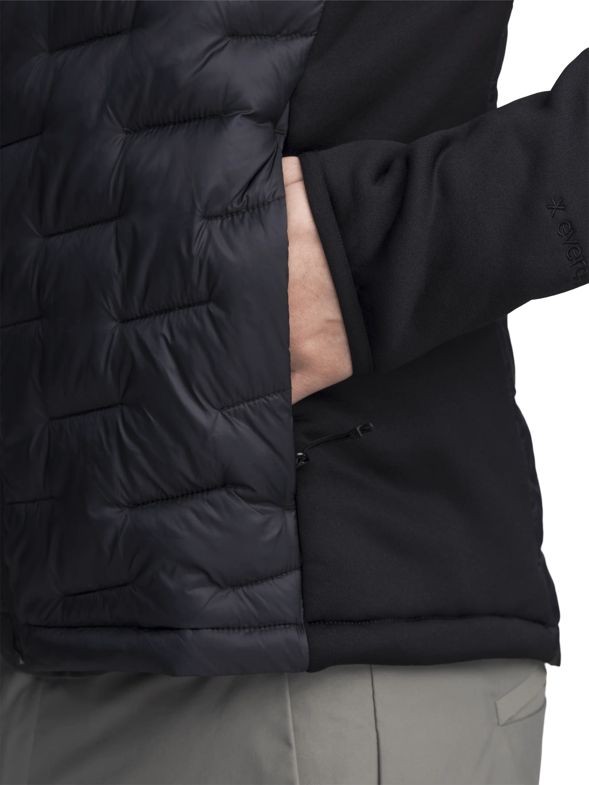 HYBRID HOOD JACKET BLACK - Image 6