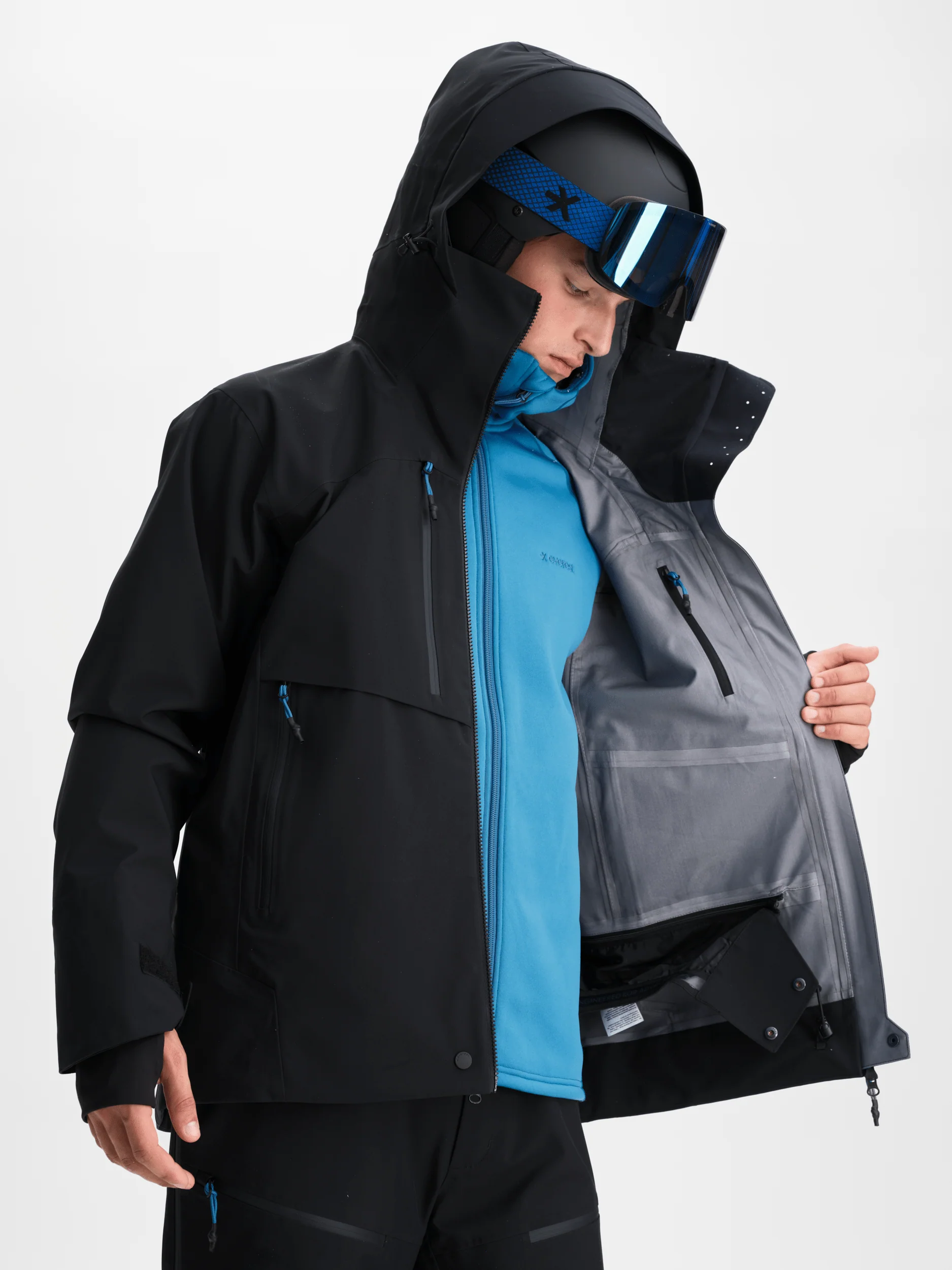 ICON 3 LAYER JACKET BLACK/GLACIER - Image 3