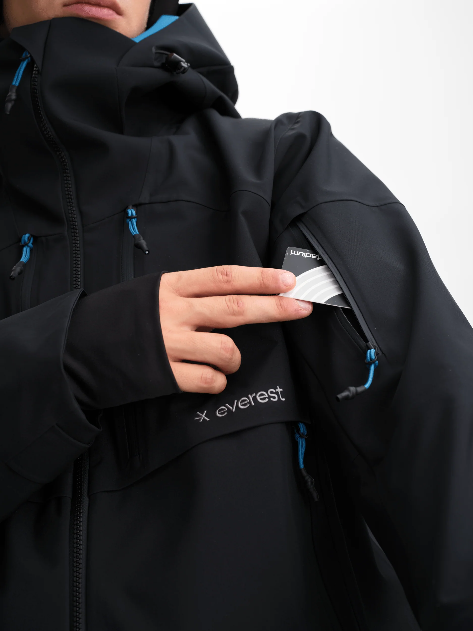 ICON 3 LAYER JACKET BLACK/GLACIER - Image 6