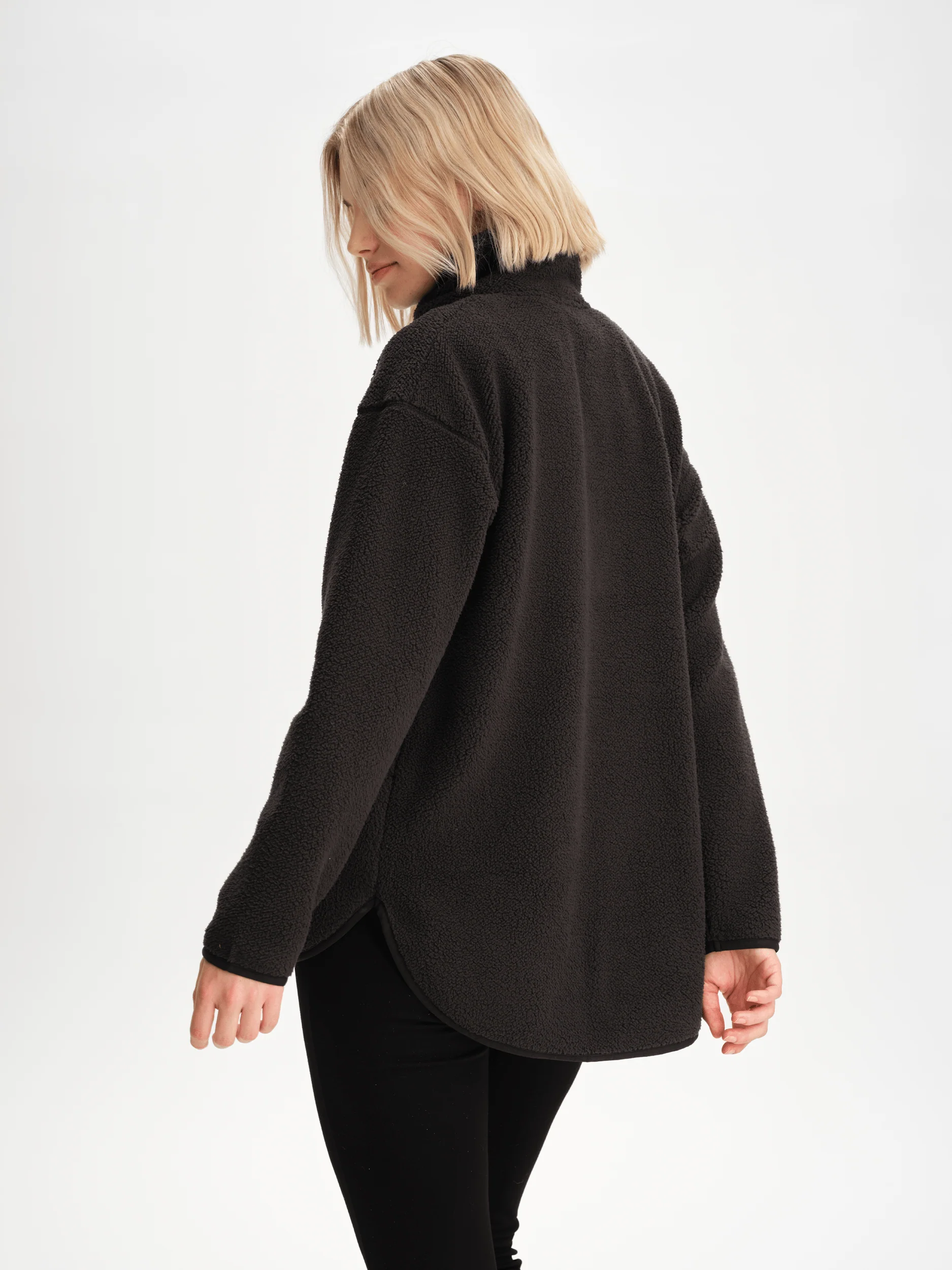 IMJA PILE HALFZIP CACAO BROWN - Image 3