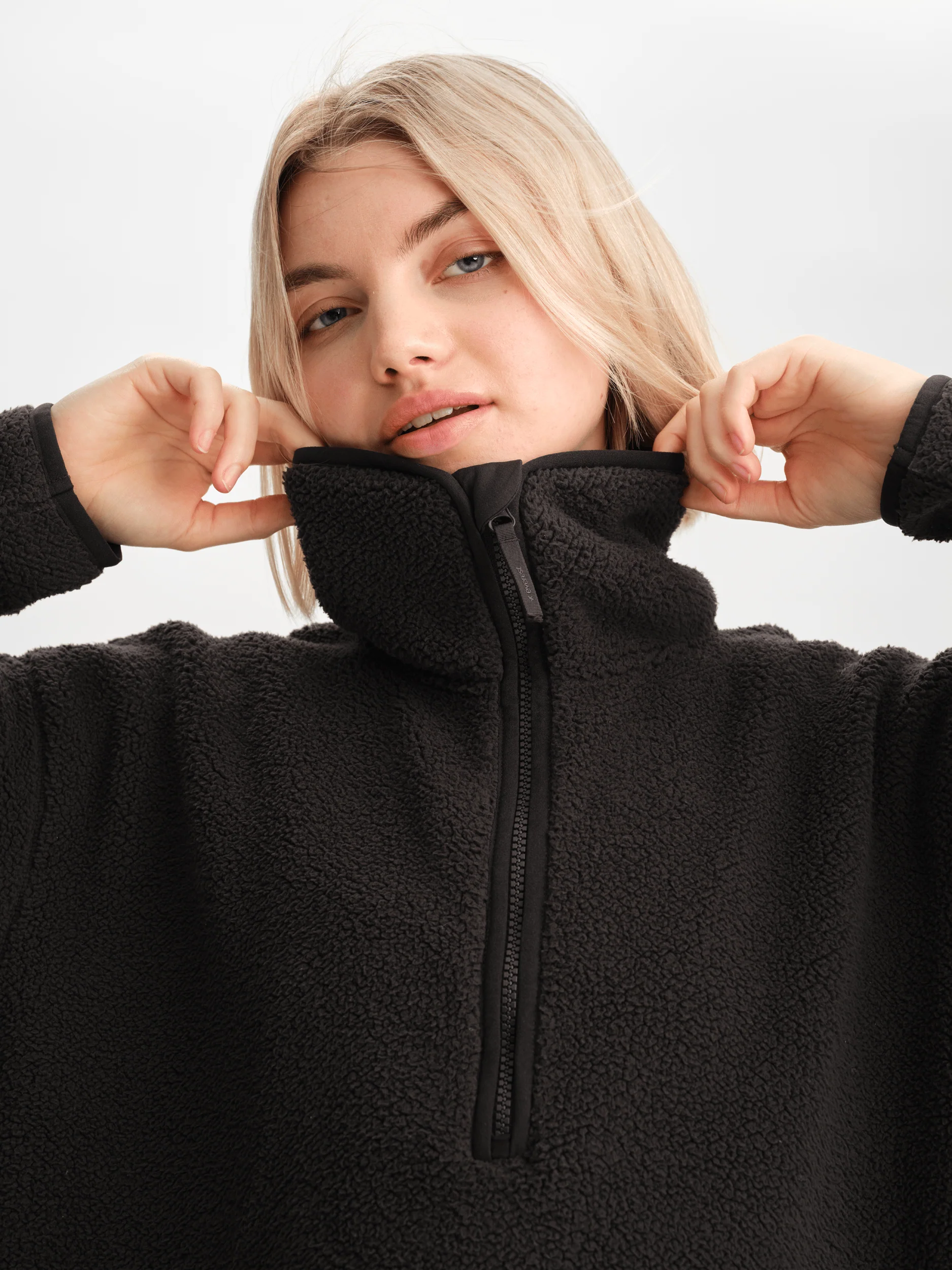 IMJA PILE HALFZIP CACAO BROWN - Image 4