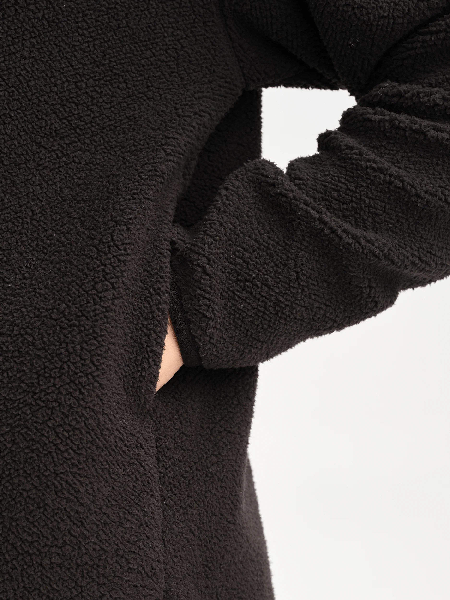 IMJA PILE HALFZIP CACAO BROWN - Image 5