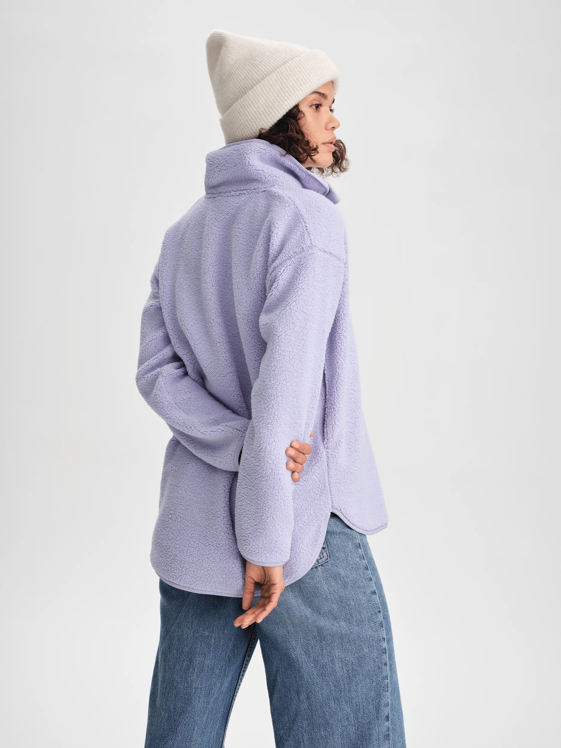 IMJA PILE HALFZIP FROSTY LAVENDER - Image 3