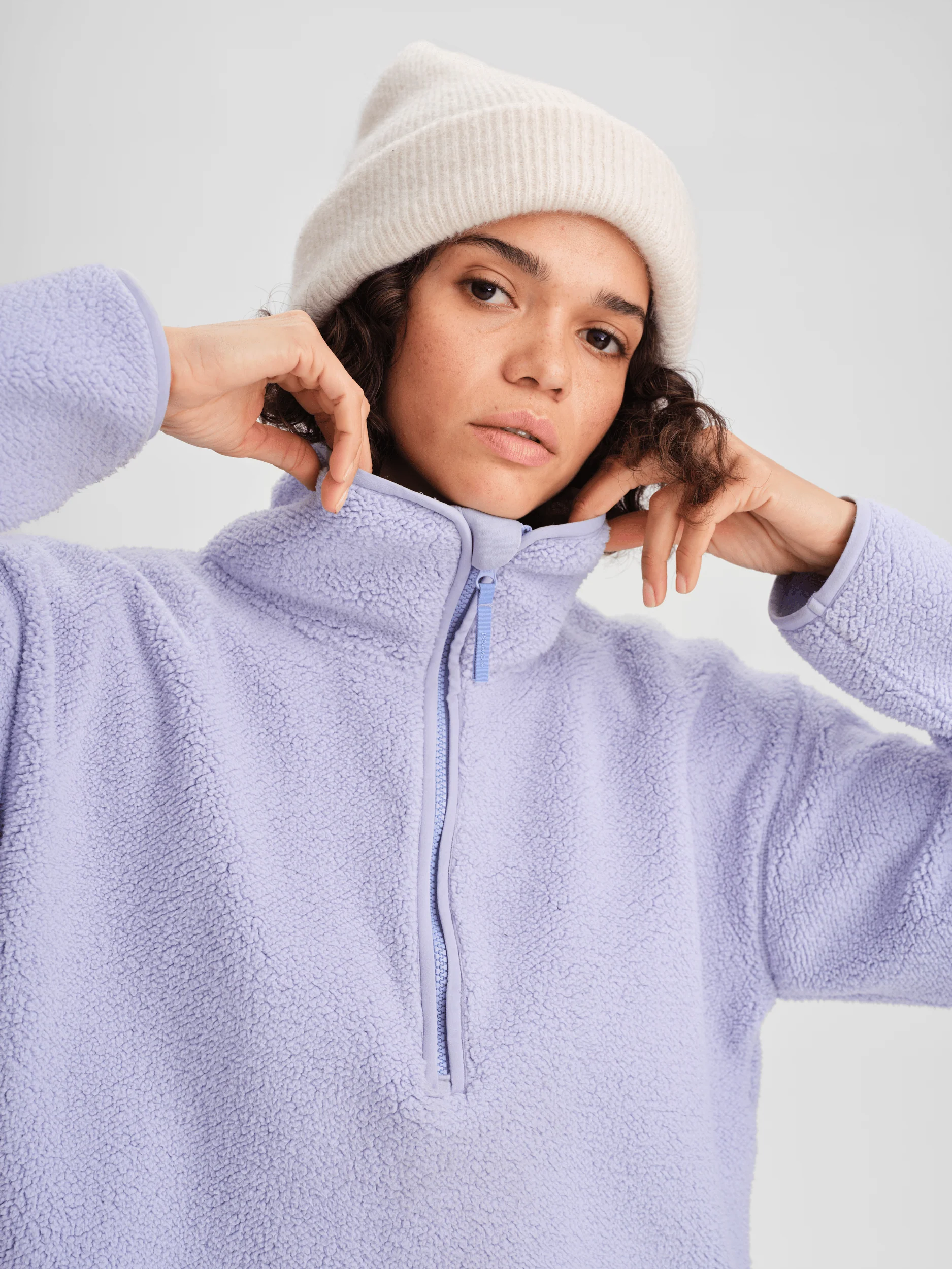 IMJA PILE HALFZIP FROSTY LAVENDER - Image 4