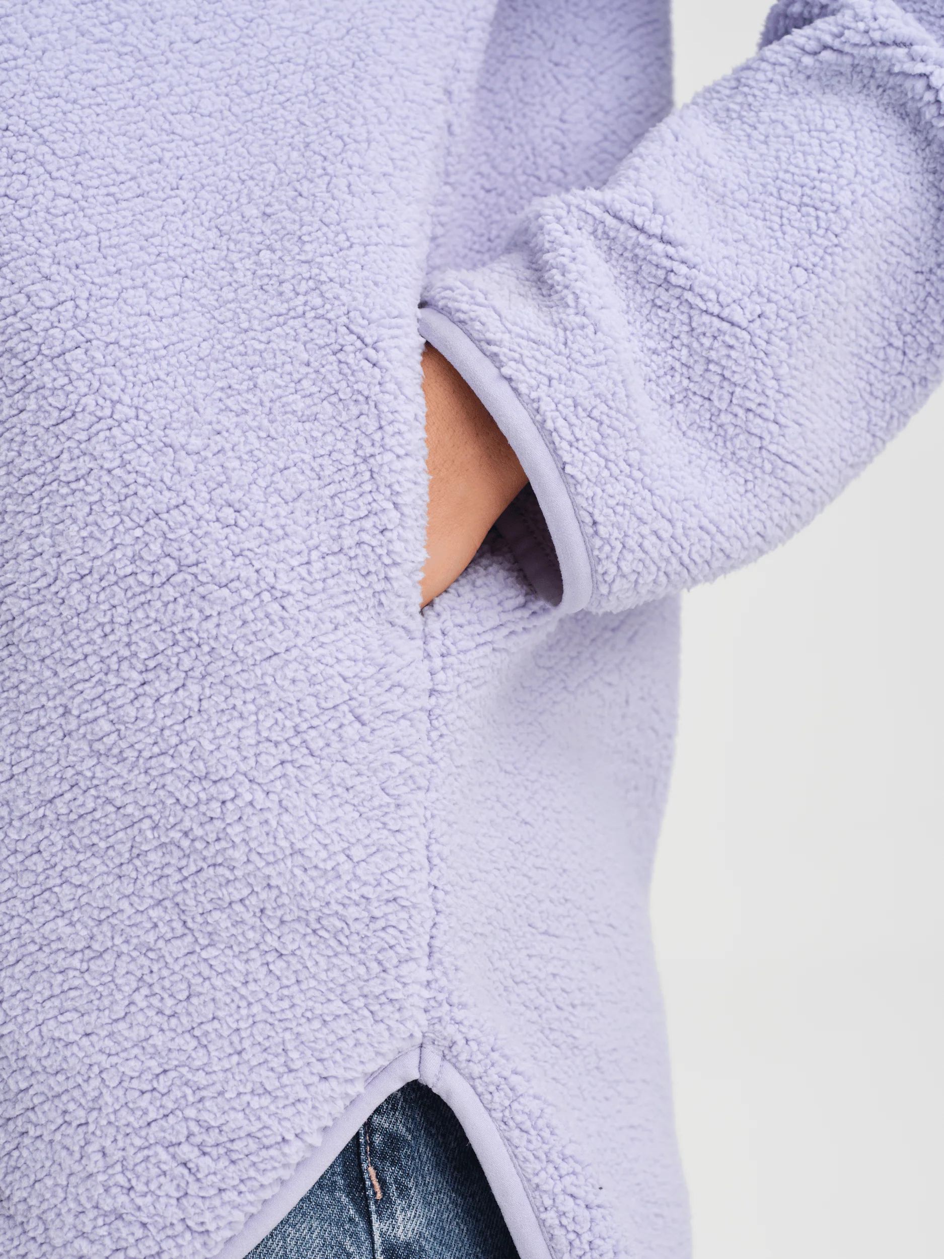 IMJA PILE HALFZIP FROSTY LAVENDER - Image 5