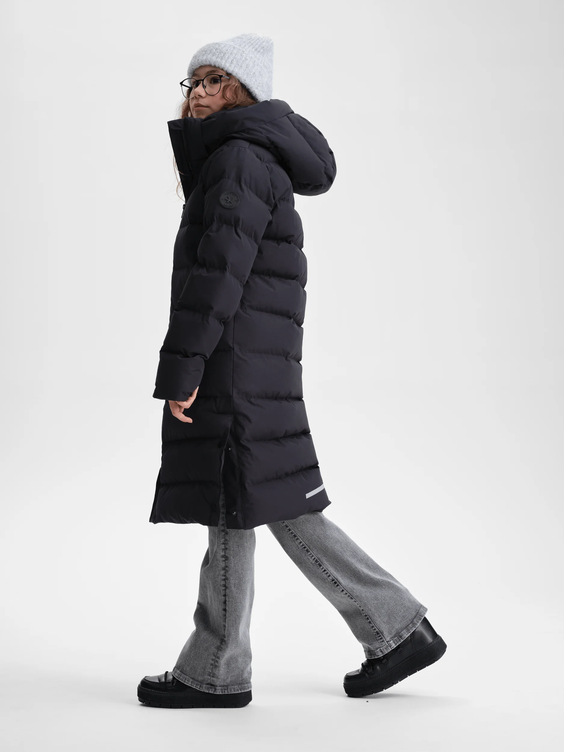 JUNEAU COAT BLACK JUNIOR - Image 2