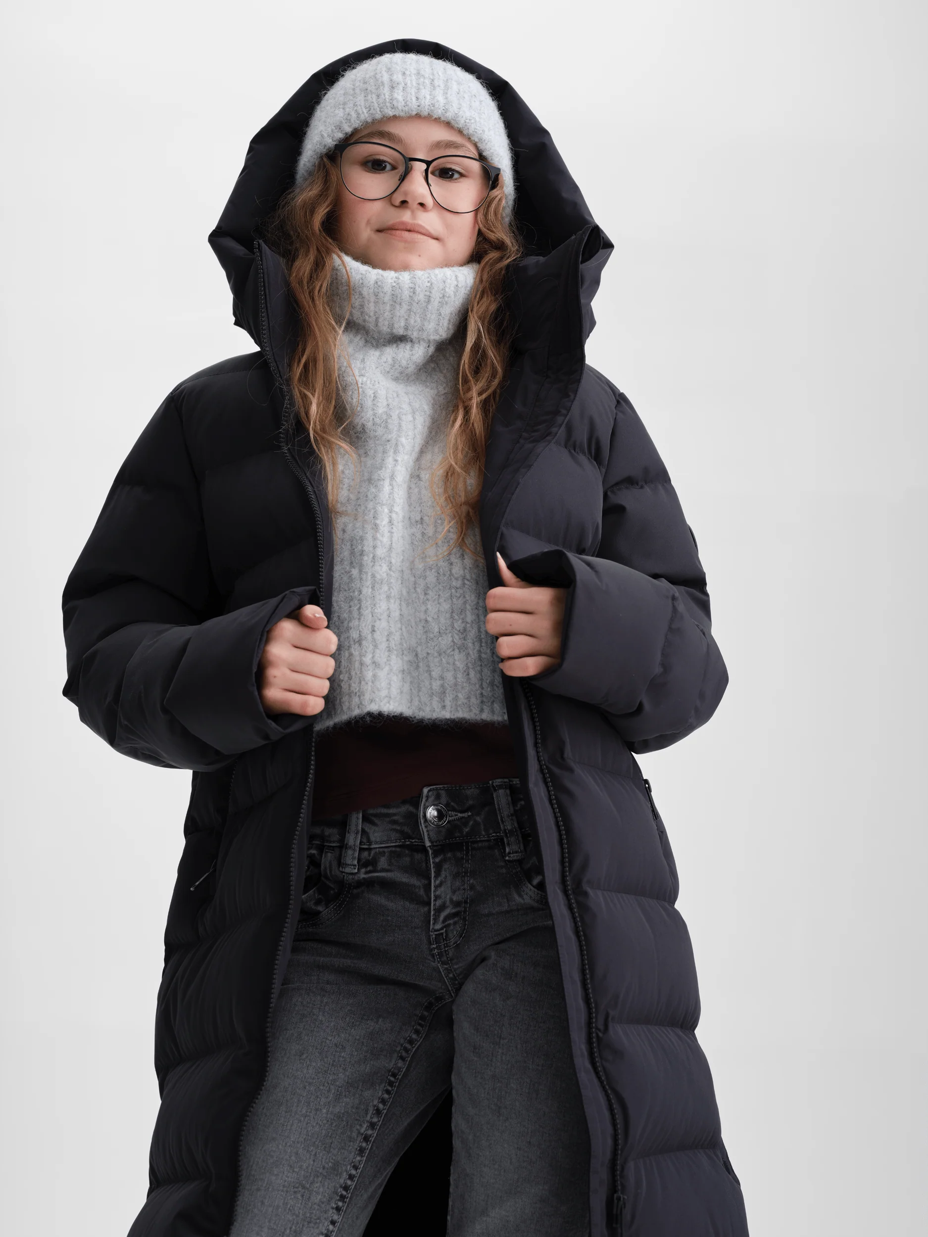 JUNEAU COAT BLACK JUNIOR - Image 3