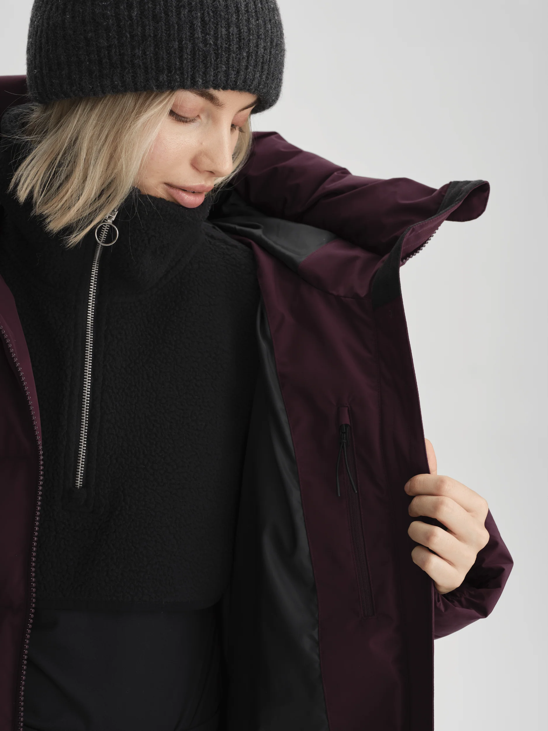 JUNEAU COAT BURGUNDY - Image 6