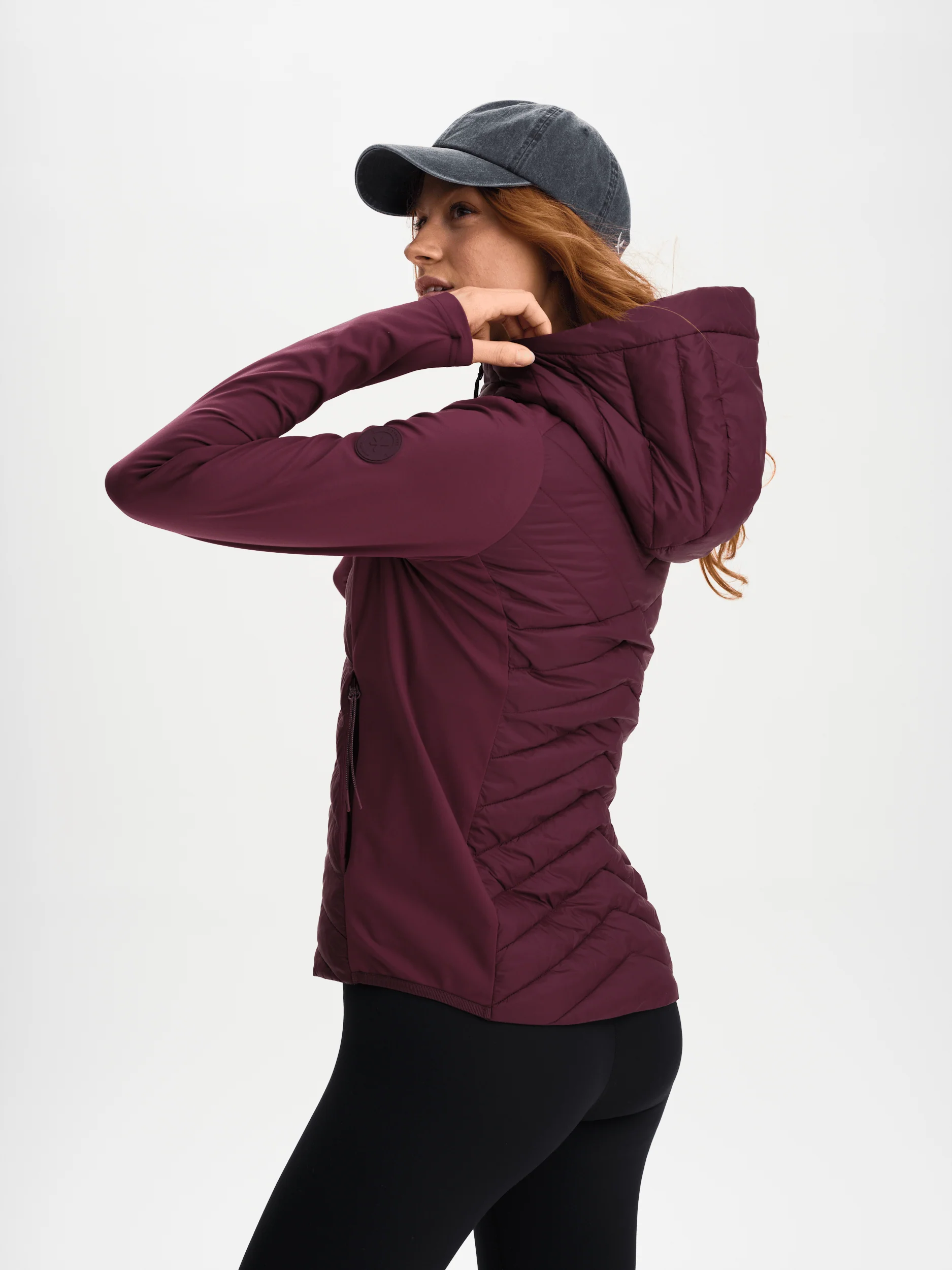 KITA HYBRID JACKET MAUVE WINE - Image 3