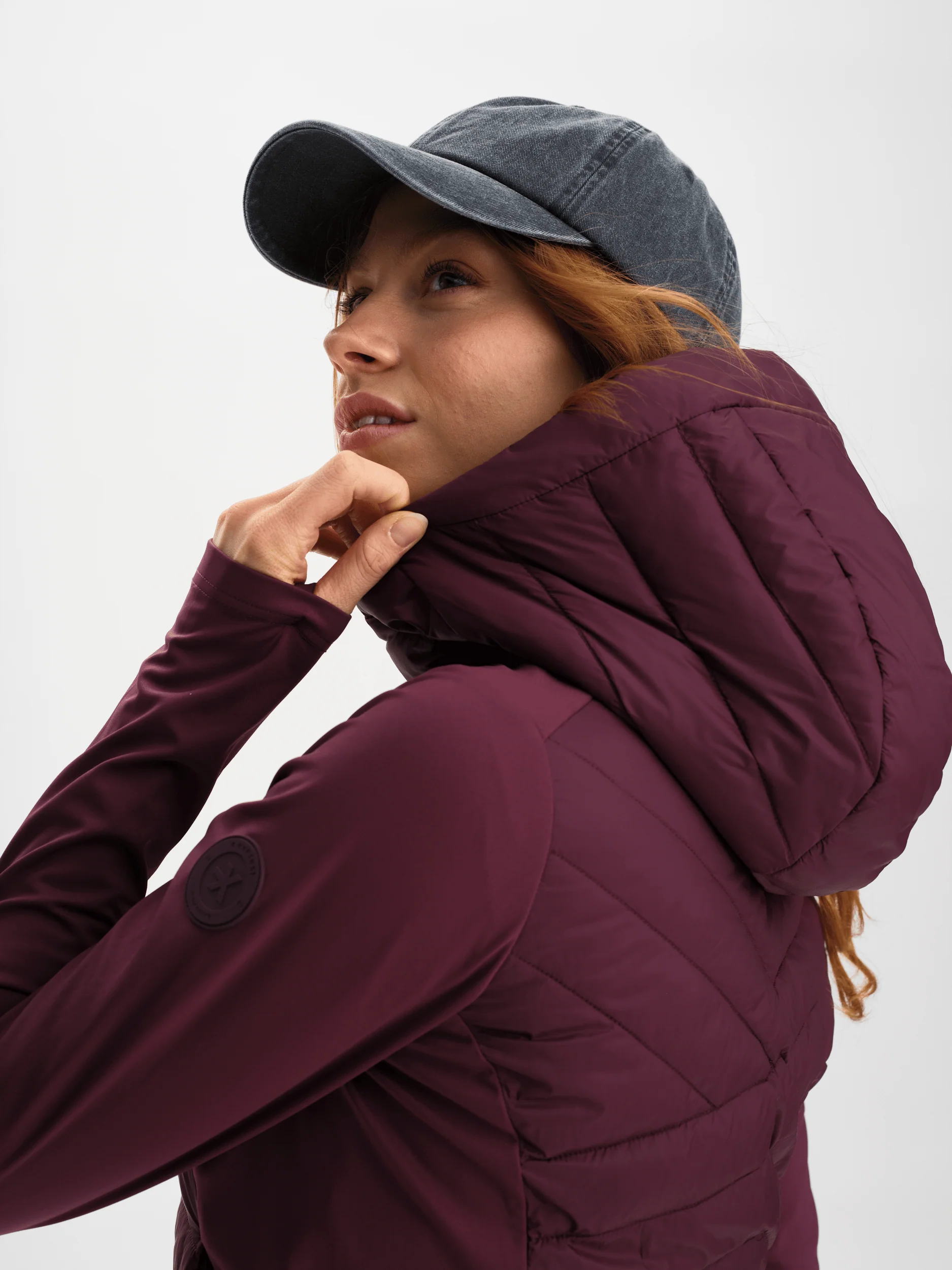 KITA HYBRID JACKET MAUVE WINE - Image 4