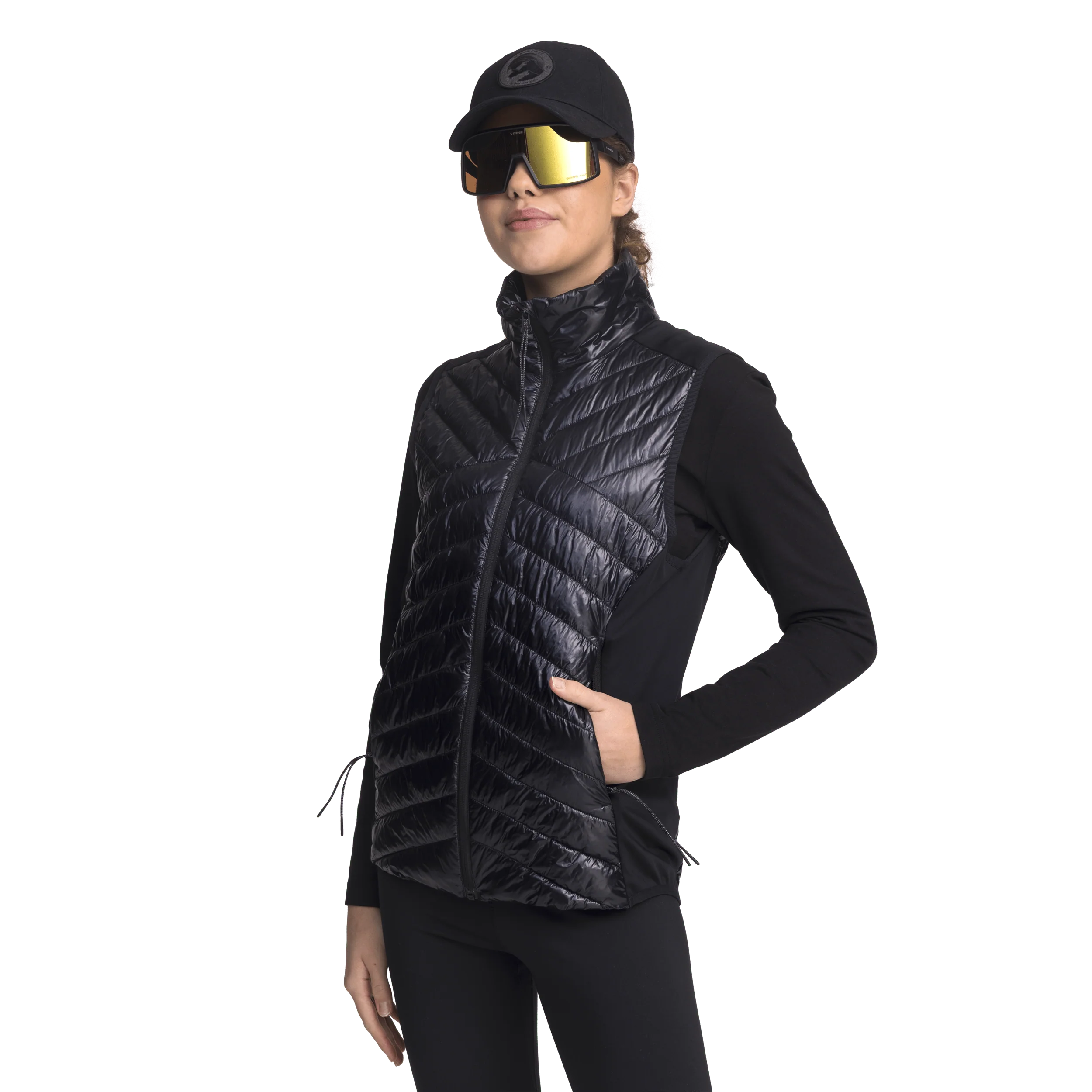 KITA HYBRID VEST BLACK WOMENS