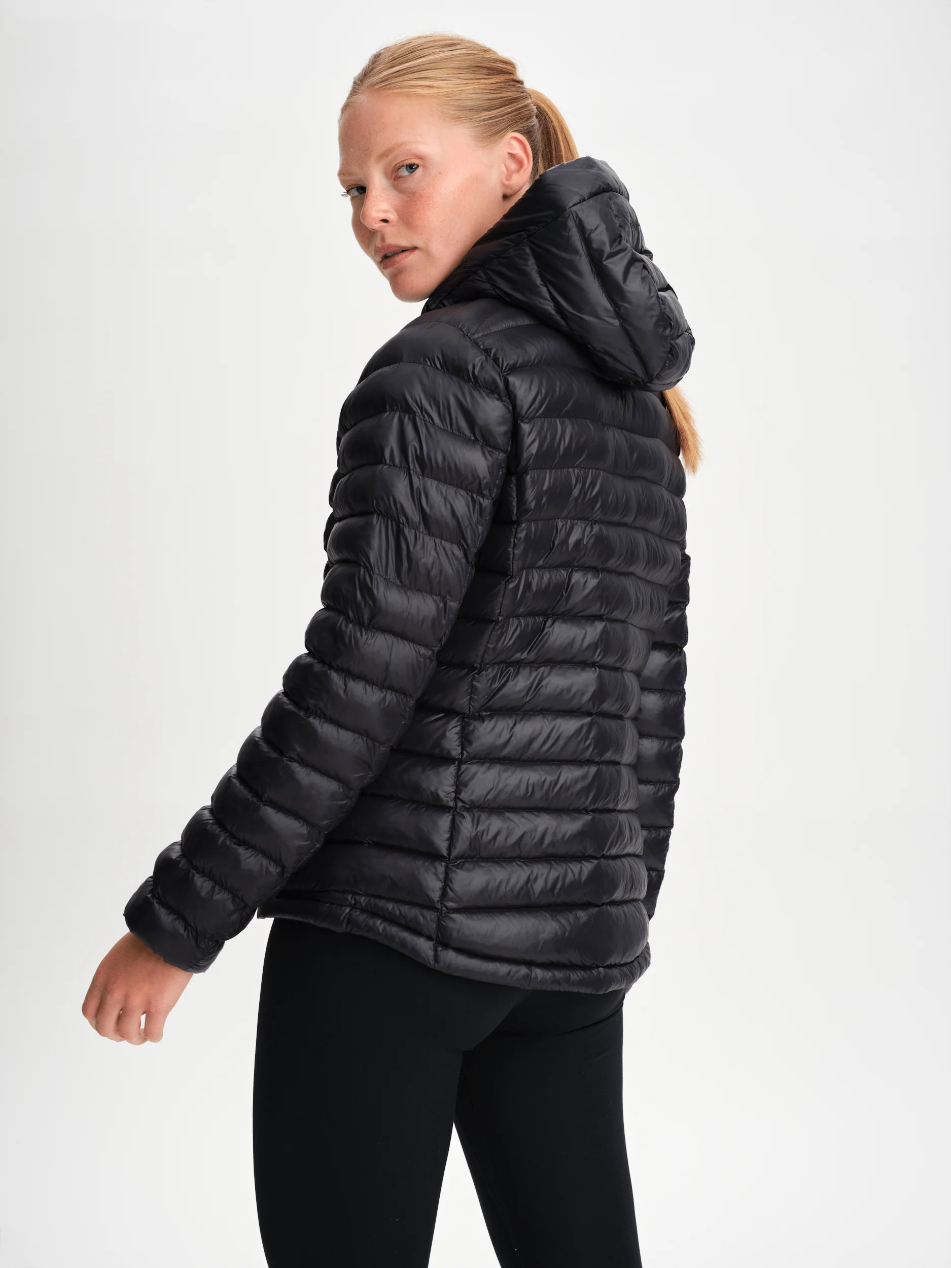 LINER HOOD JACKET BLACK WOMEN - Image 3