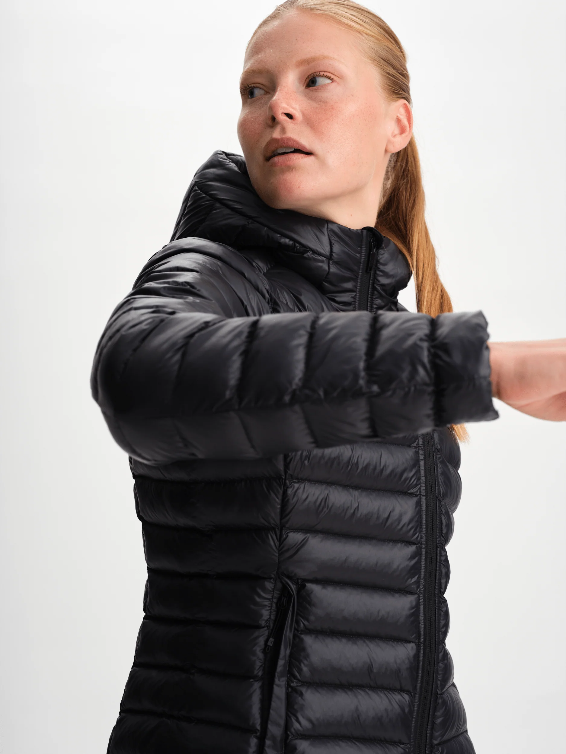 LINER HOOD JACKET BLACK WOMEN - Image 4