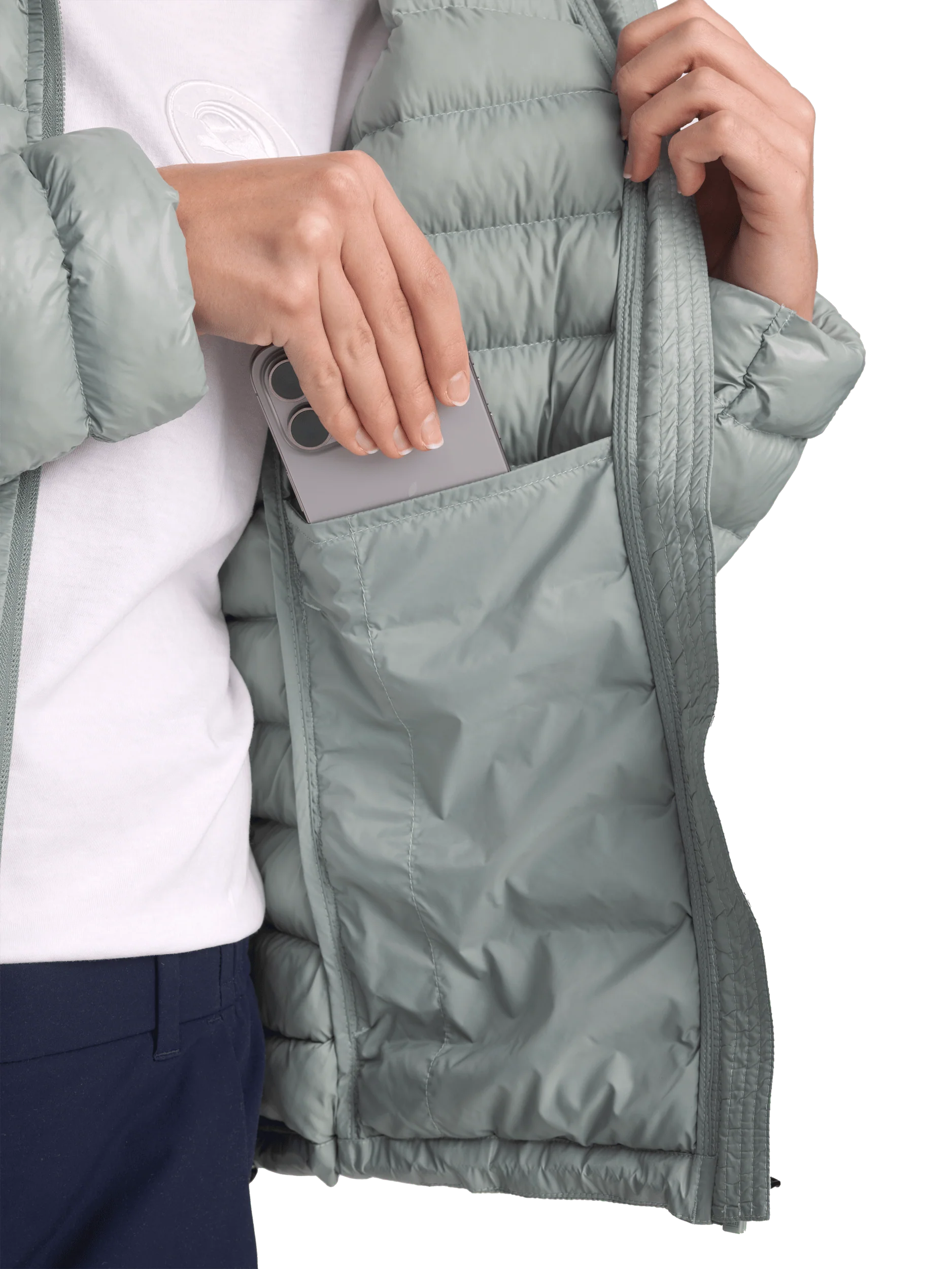 LINER HOOD JACKET SAGE MIST - Image 7