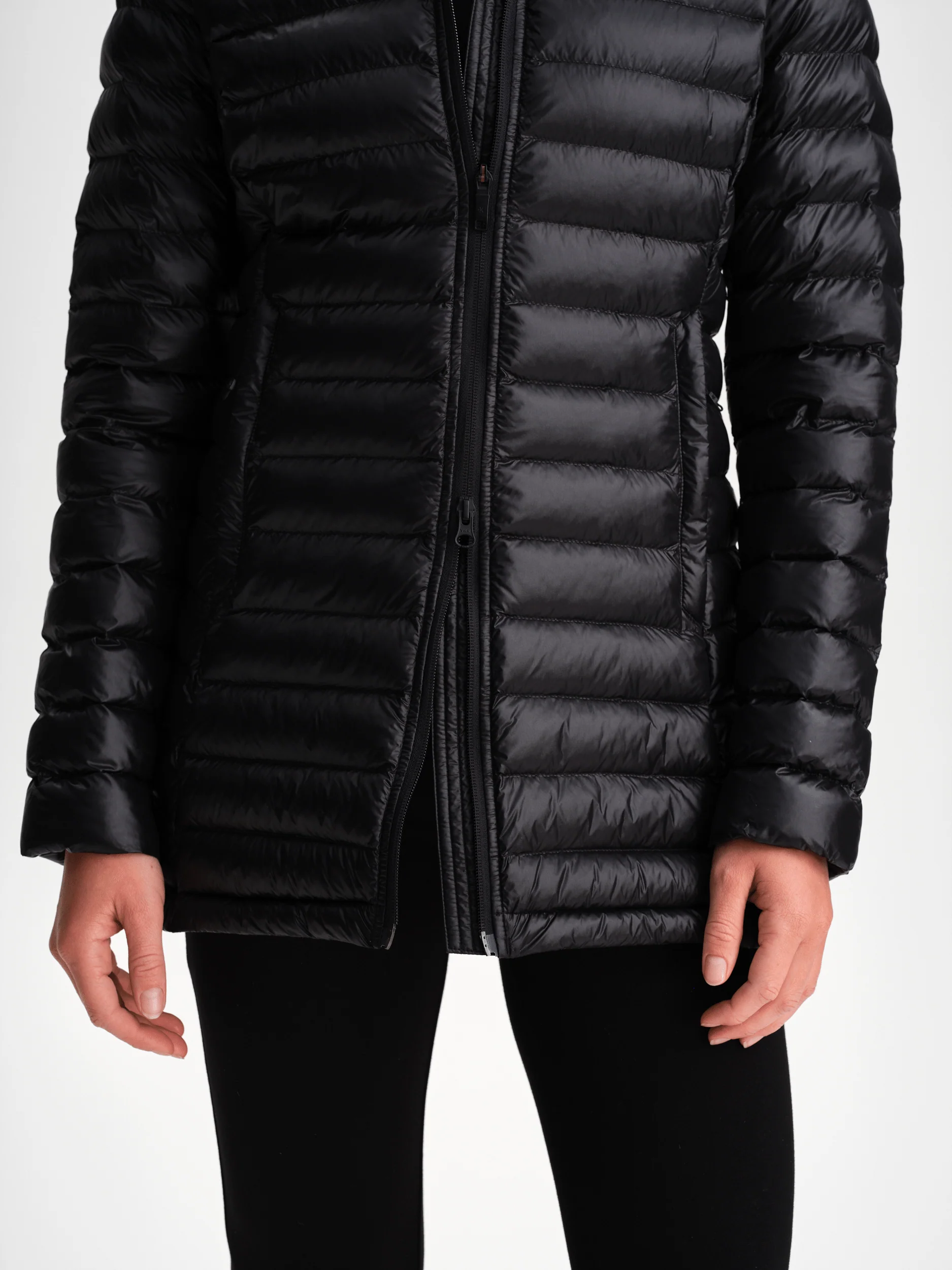 LINER MID COAT BLACK - Image 6