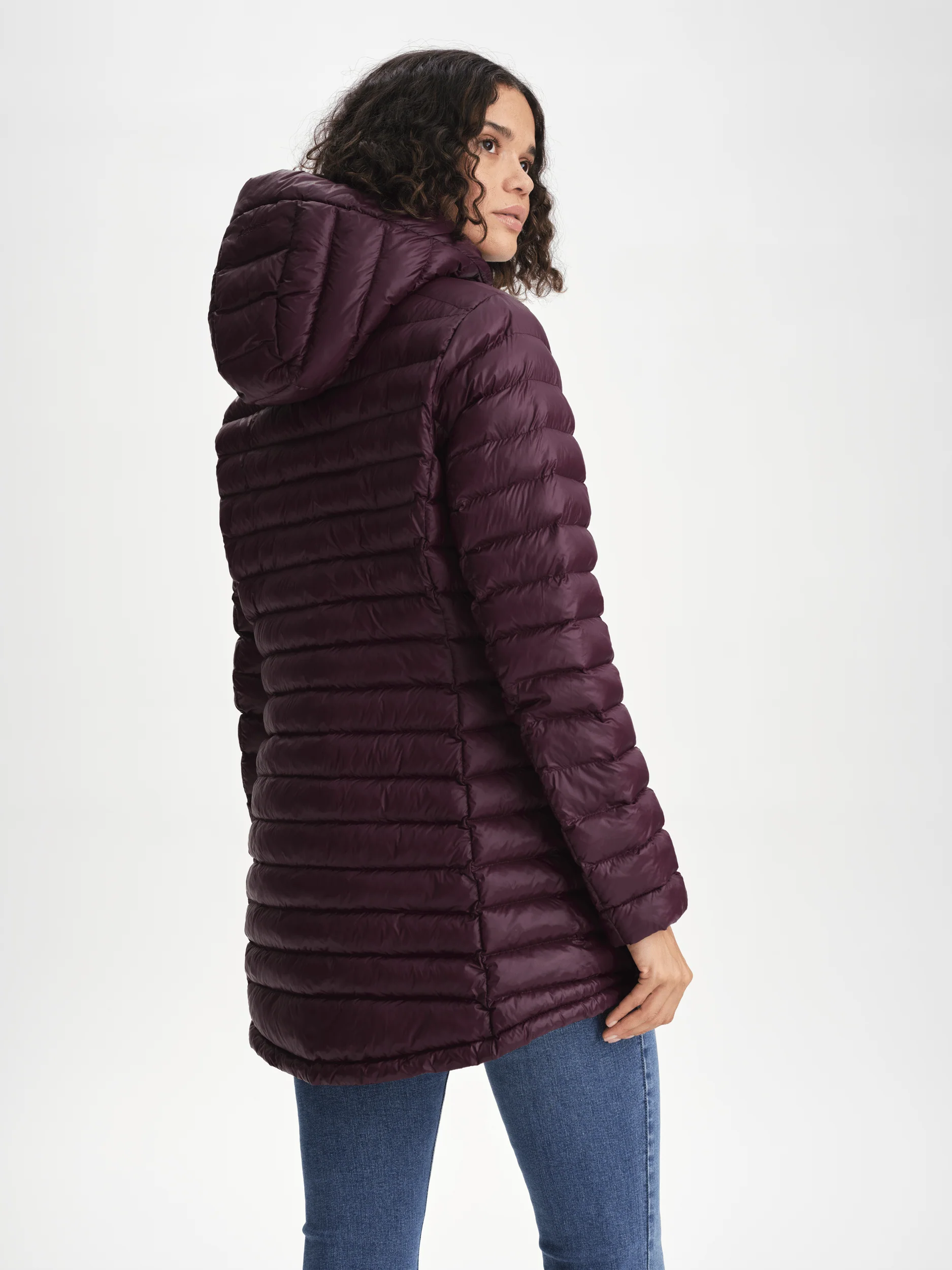 LINER MID COAT DARK BURGUNDY - Image 3